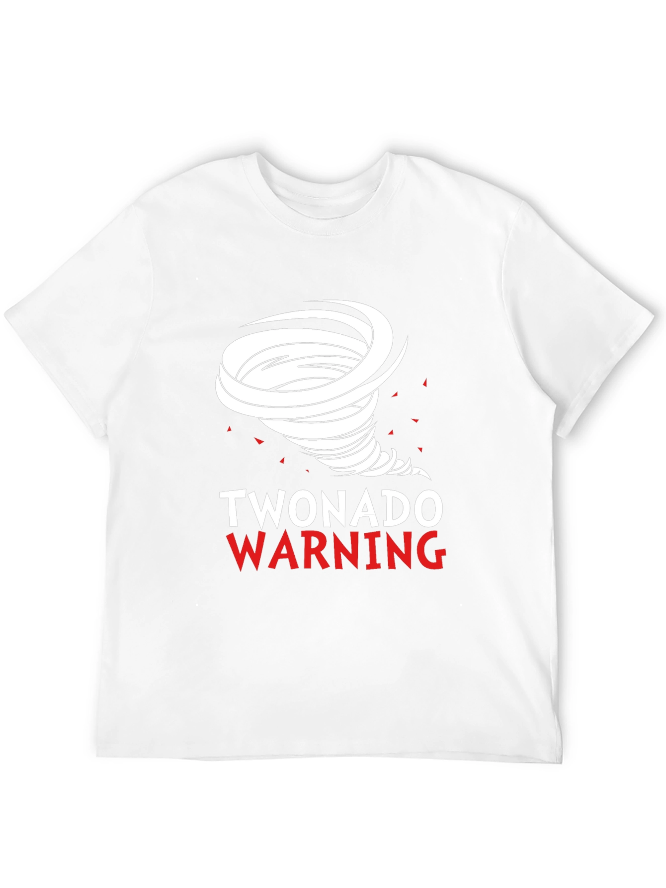 Black Twonado Warning Novelty Graphic T-Shirt view 12