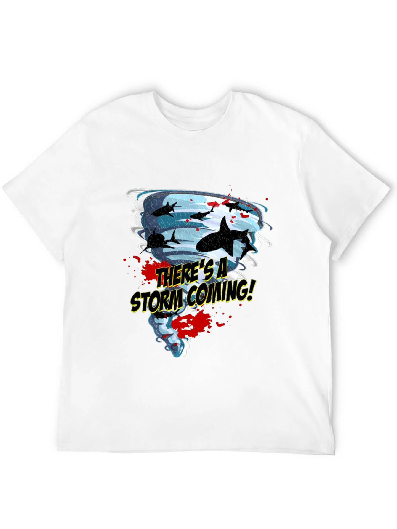 Black Sharknado Graphic T-Shirt view 12