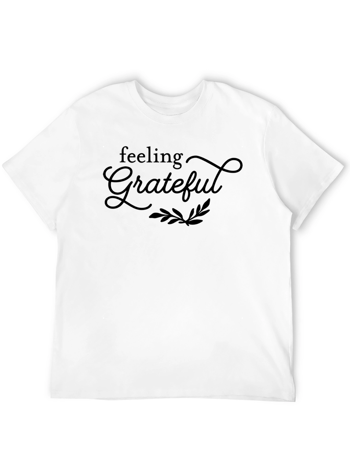Black Feeling Grateful Graphic Tee - Soft Cotton Blend Shirt view 12
