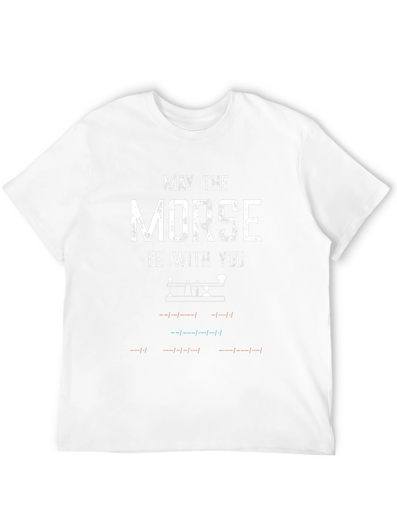 Black May The Morse Be With You T-Shirt view 12