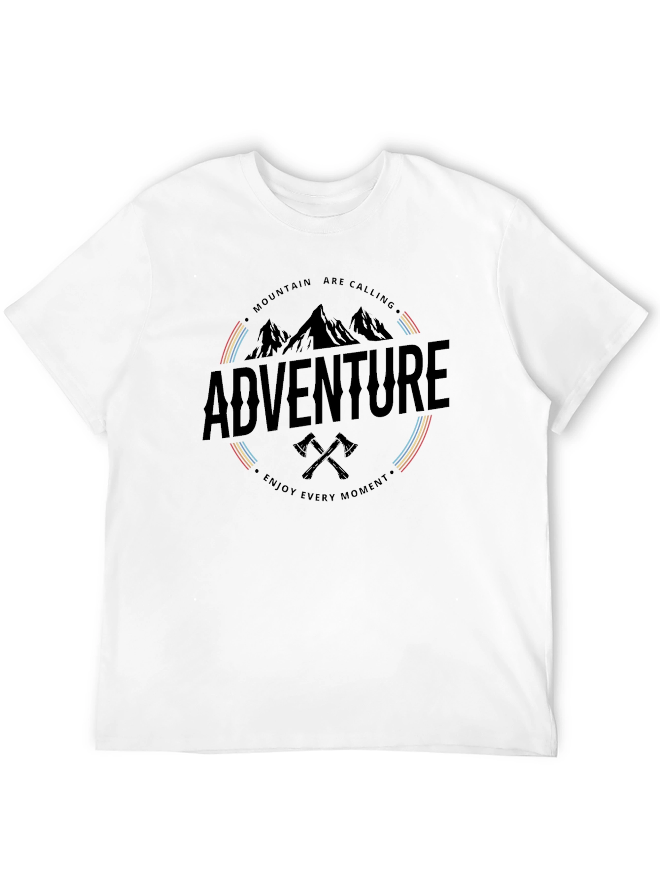 Black Adventure Awaits Graphic T-Shirt - Mountain Calling Tee view 12