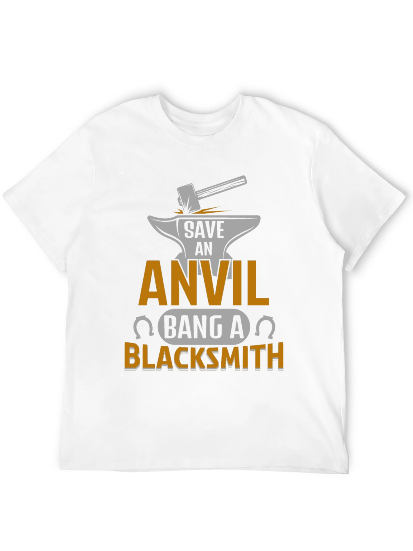 Black Save an Anvil Bang a Blacksmith T-Shirt view 12