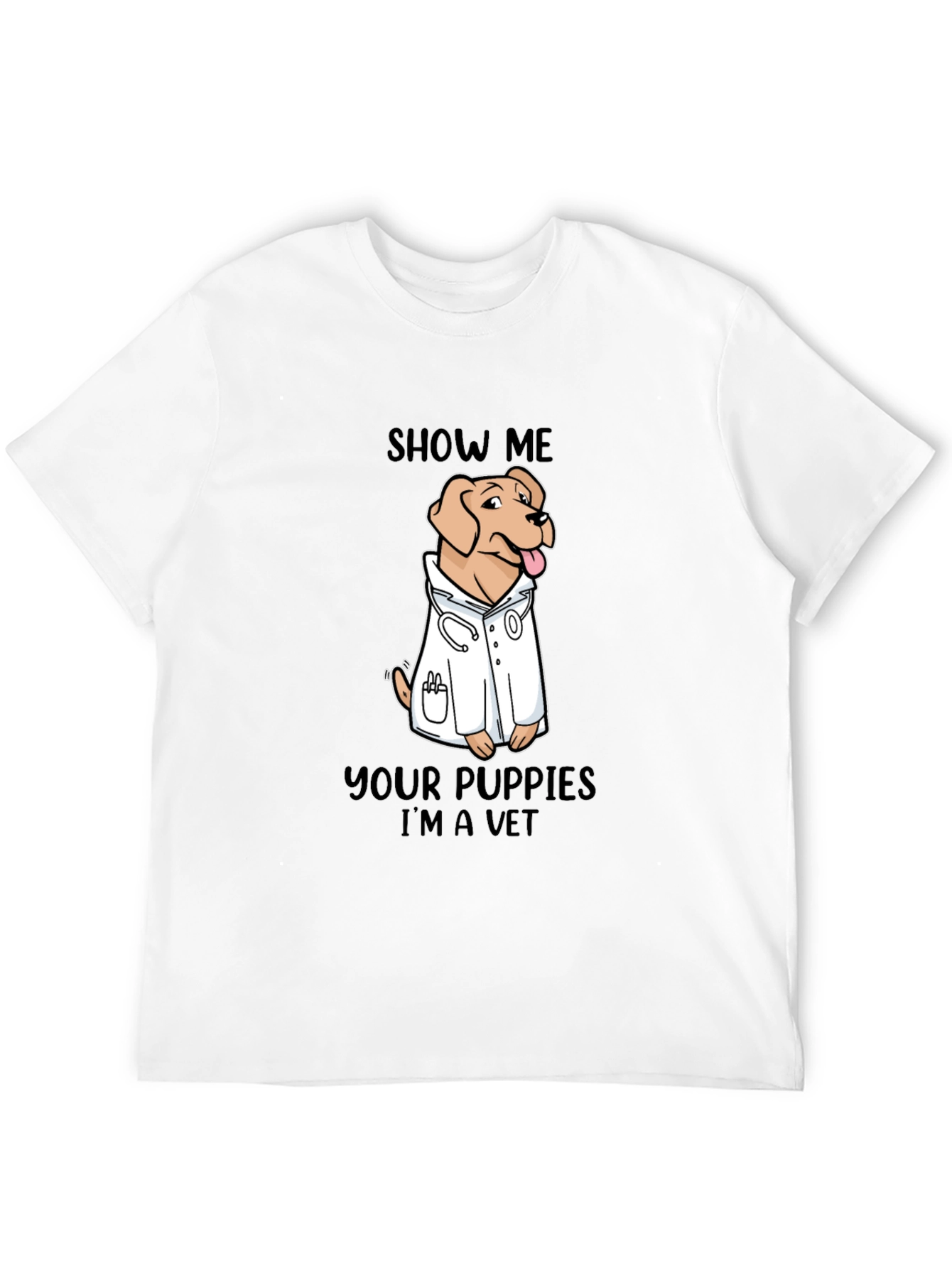 Black Show Me Your Puppies I'm A Vet T-Shirt view 12