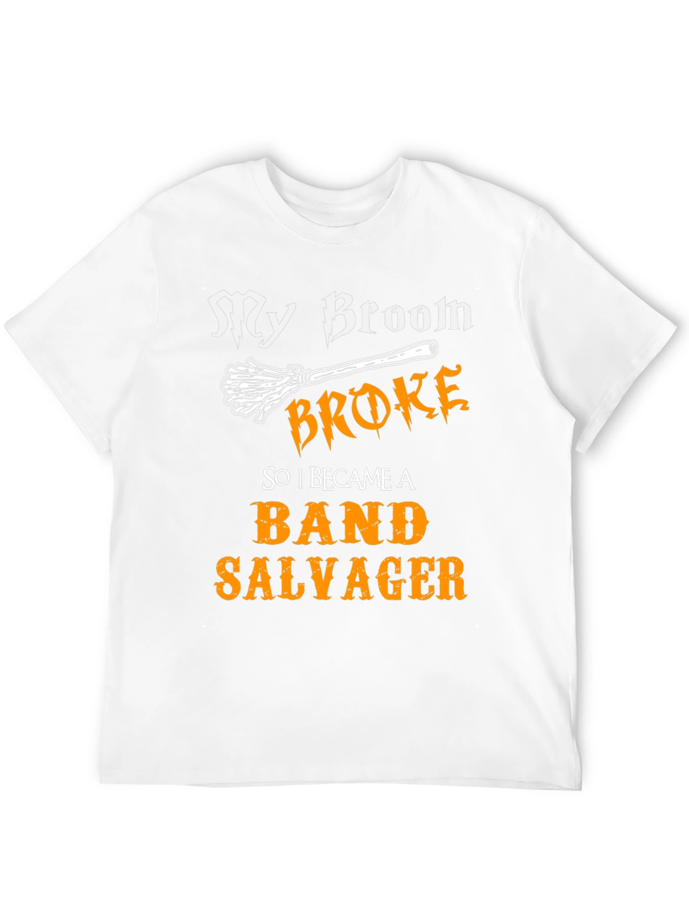 Black Band Salvager T-Shirt - My Broom Broke view 12