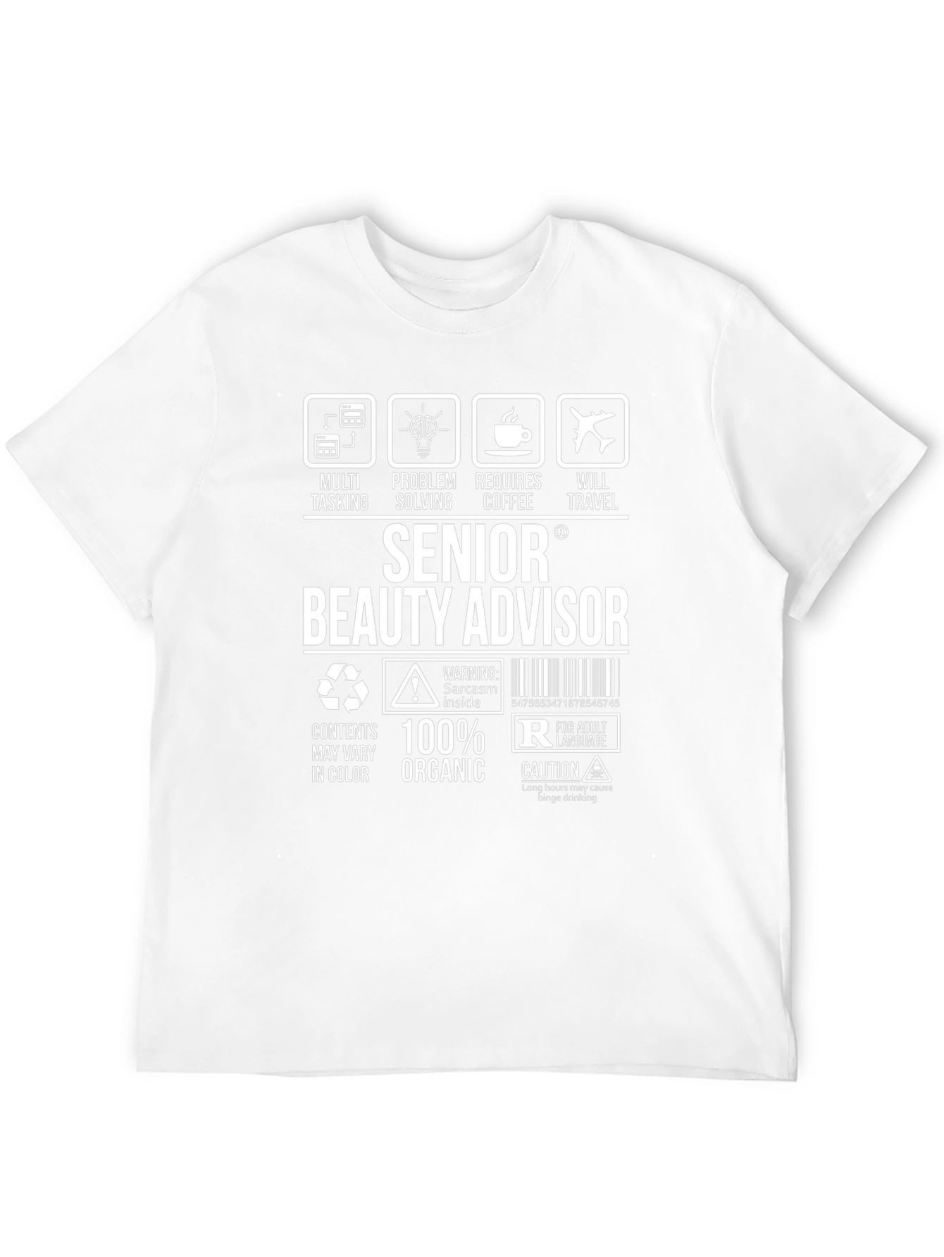 Black Senior Beauty Advisor T-Shirt view 12