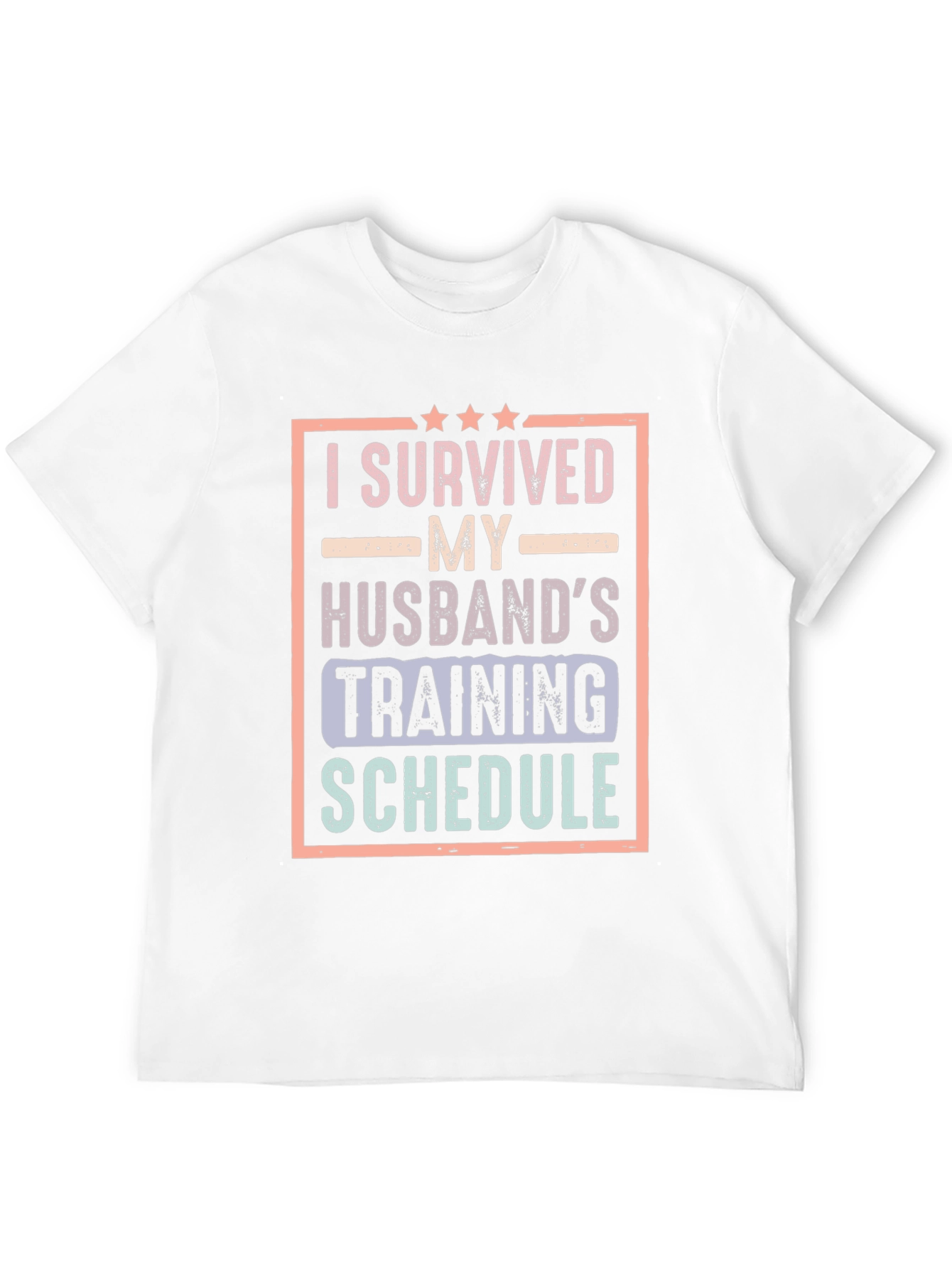 Black I Survived My Husband's Training Schedule T-Shirt view 12