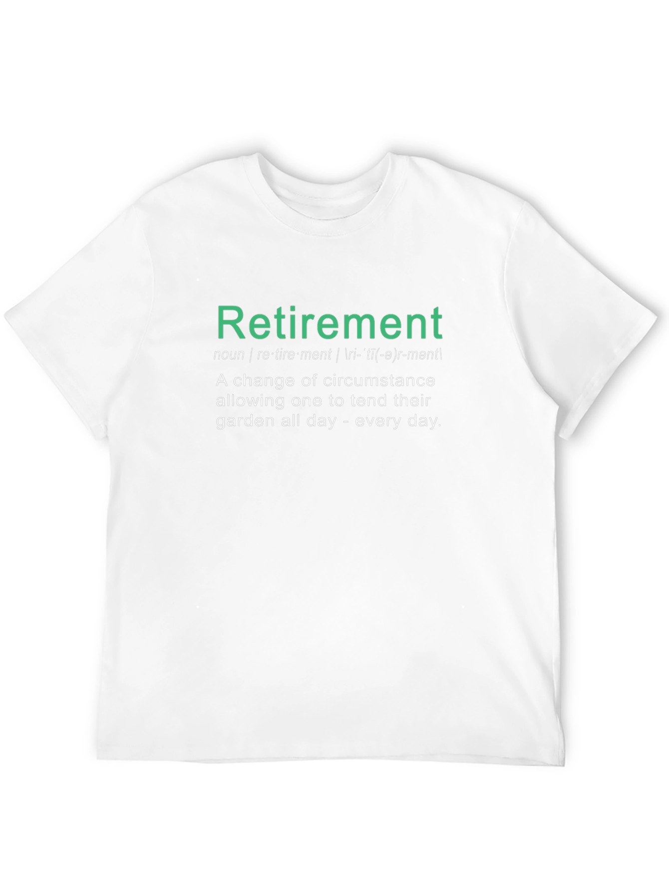 Black Retirement Definition Graphic T-Shirt view 12