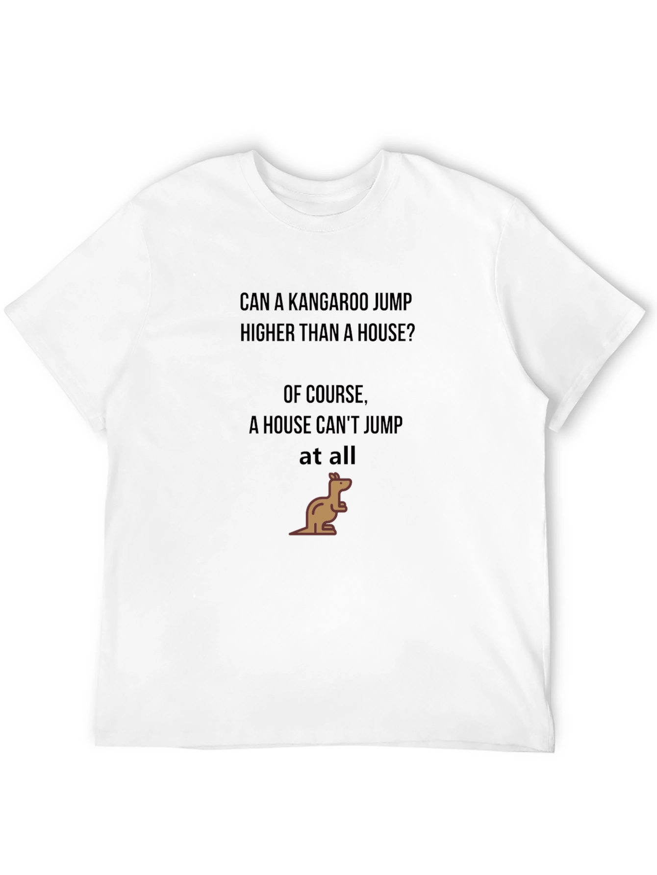 Black Kangaroo Humor T-Shirt view 12