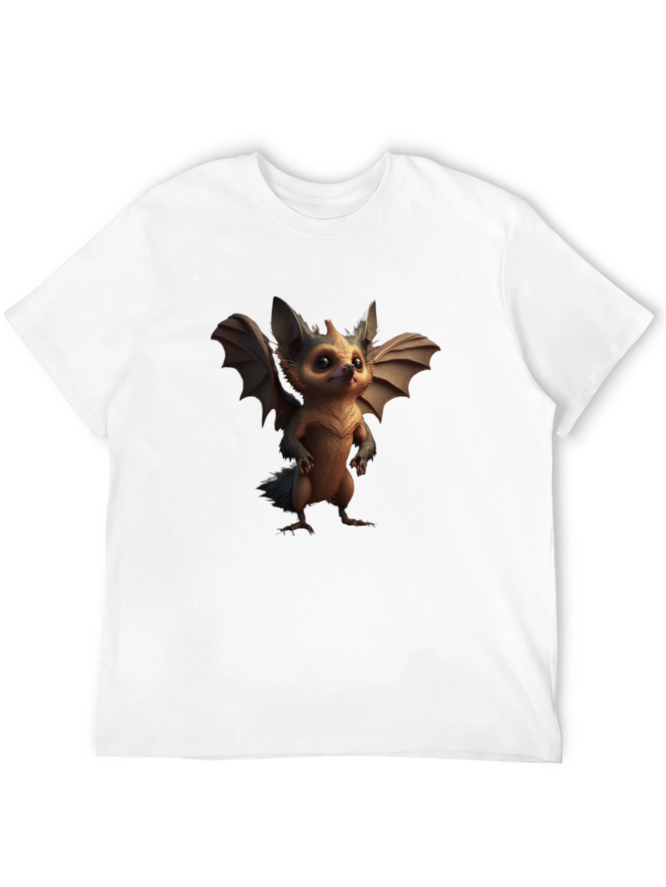 Black Cute Fantasy Creature T-Shirt - Soft Cotton Blend view 12