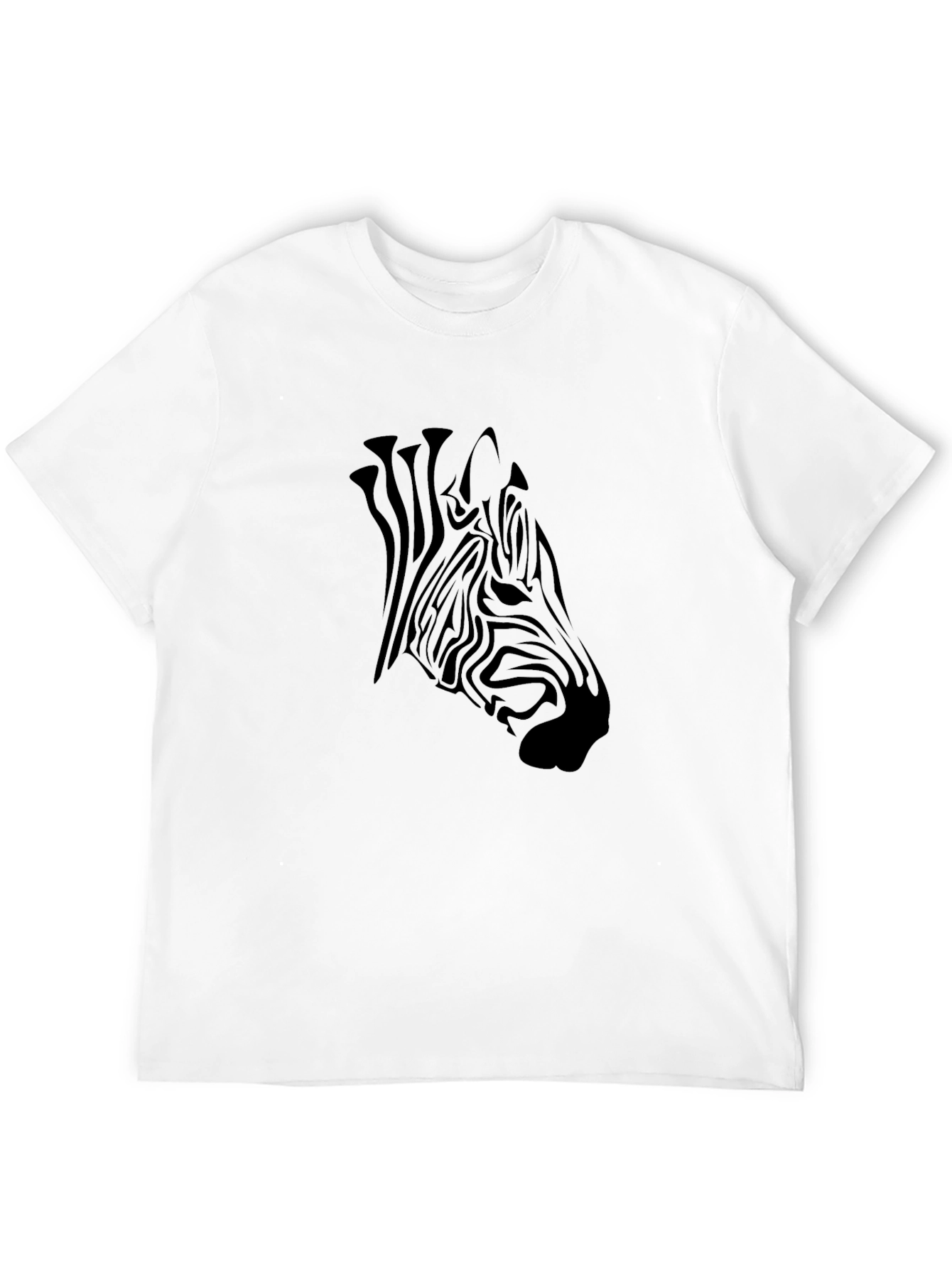 Black Black Zebra Graphic Tee - Men's Casual Style view 12