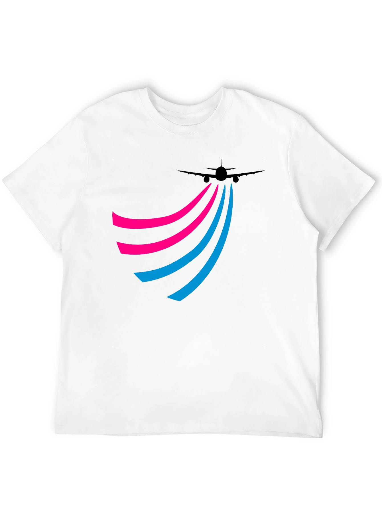 Black Airplane Trail Tee - Jet Setter Style! view 12