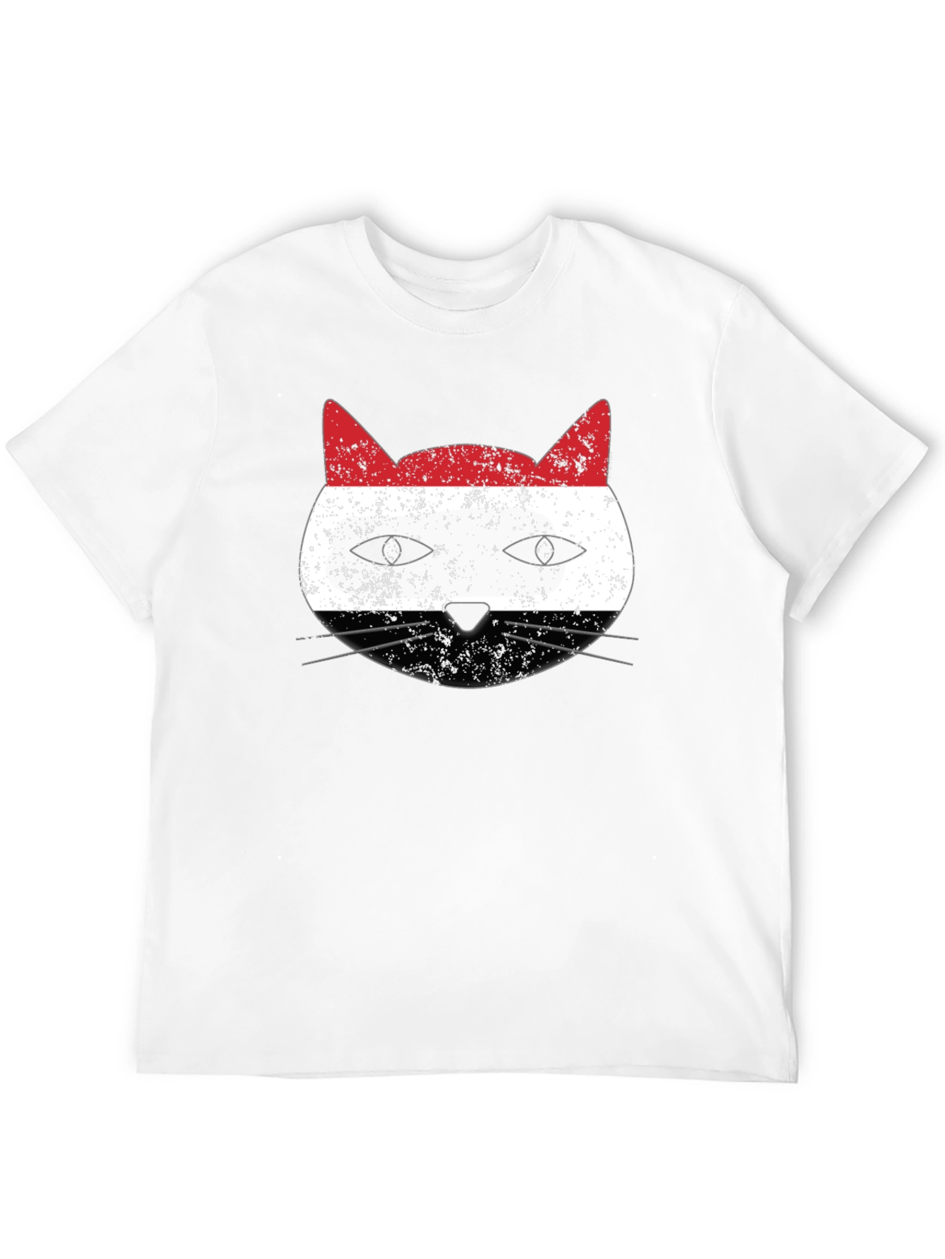 Yemen Flag Cat Graphic T-Shirt - 12