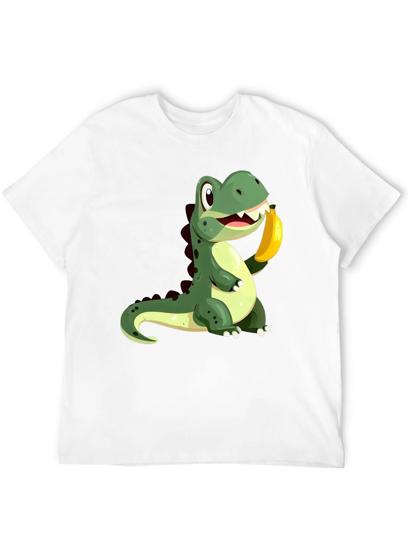 Black Dino Banana Black T-Shirt view 12