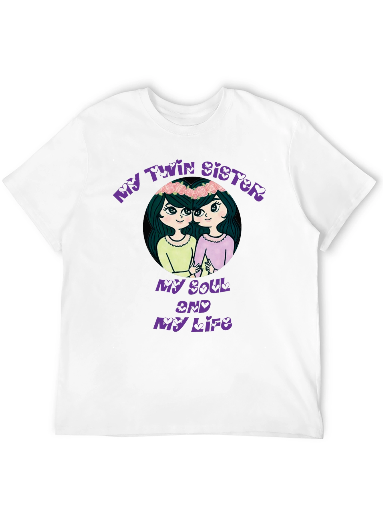 Black My Twin Sister Soul & Life Black Graphic Tee view 12