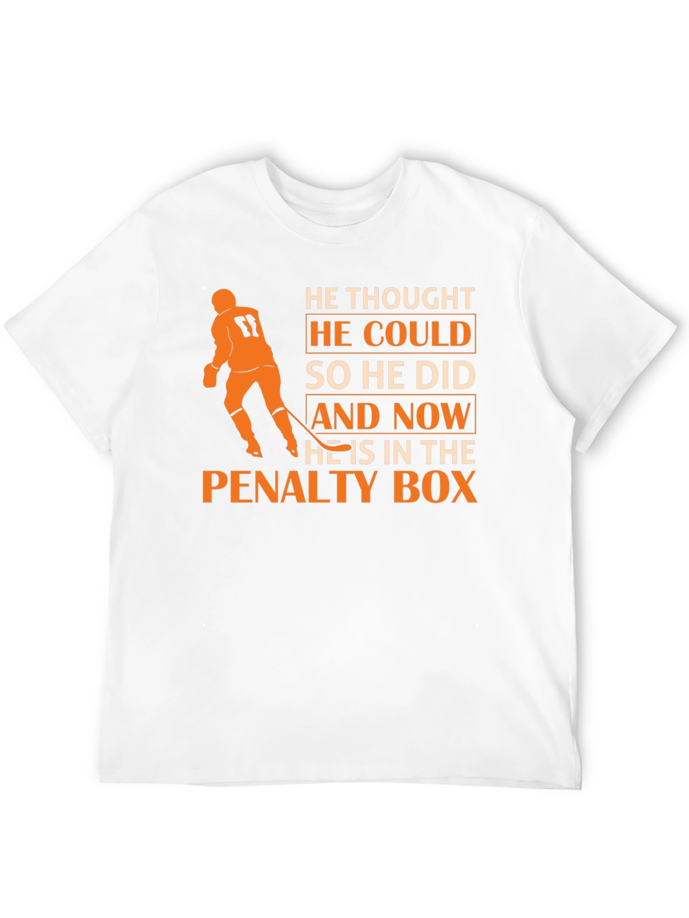 Black Hockey Penalty Box T-Shirt view 12