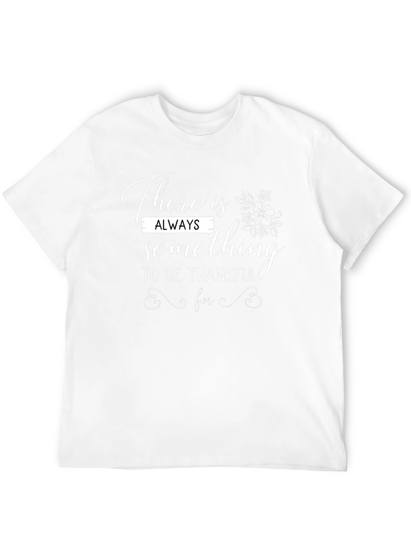 Black Thankful T-Shirt - Always Something to Be Thankful For view 12