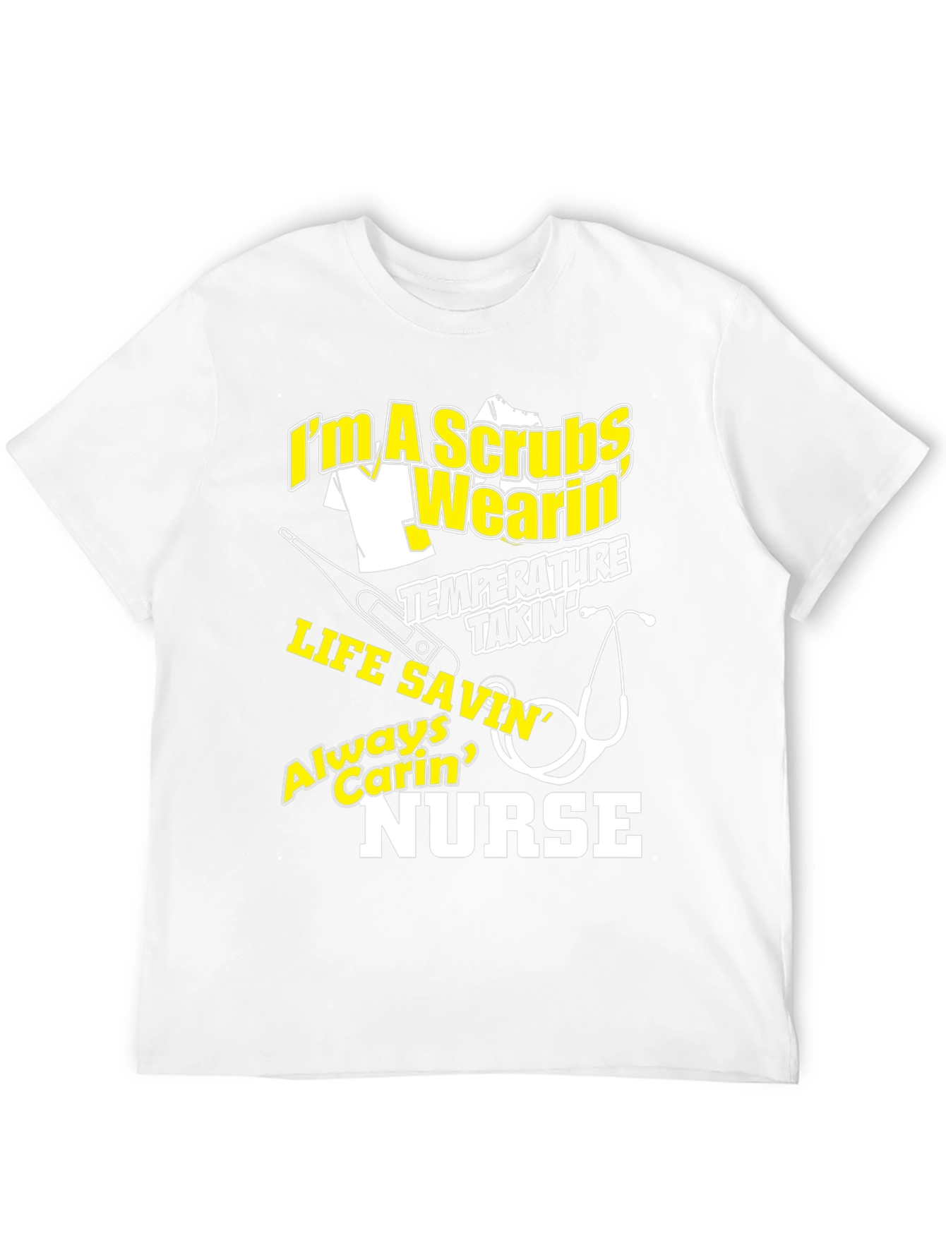 Black Nurse T-Shirt - I'm a Scrubs Wearin' Life Savin' view 12