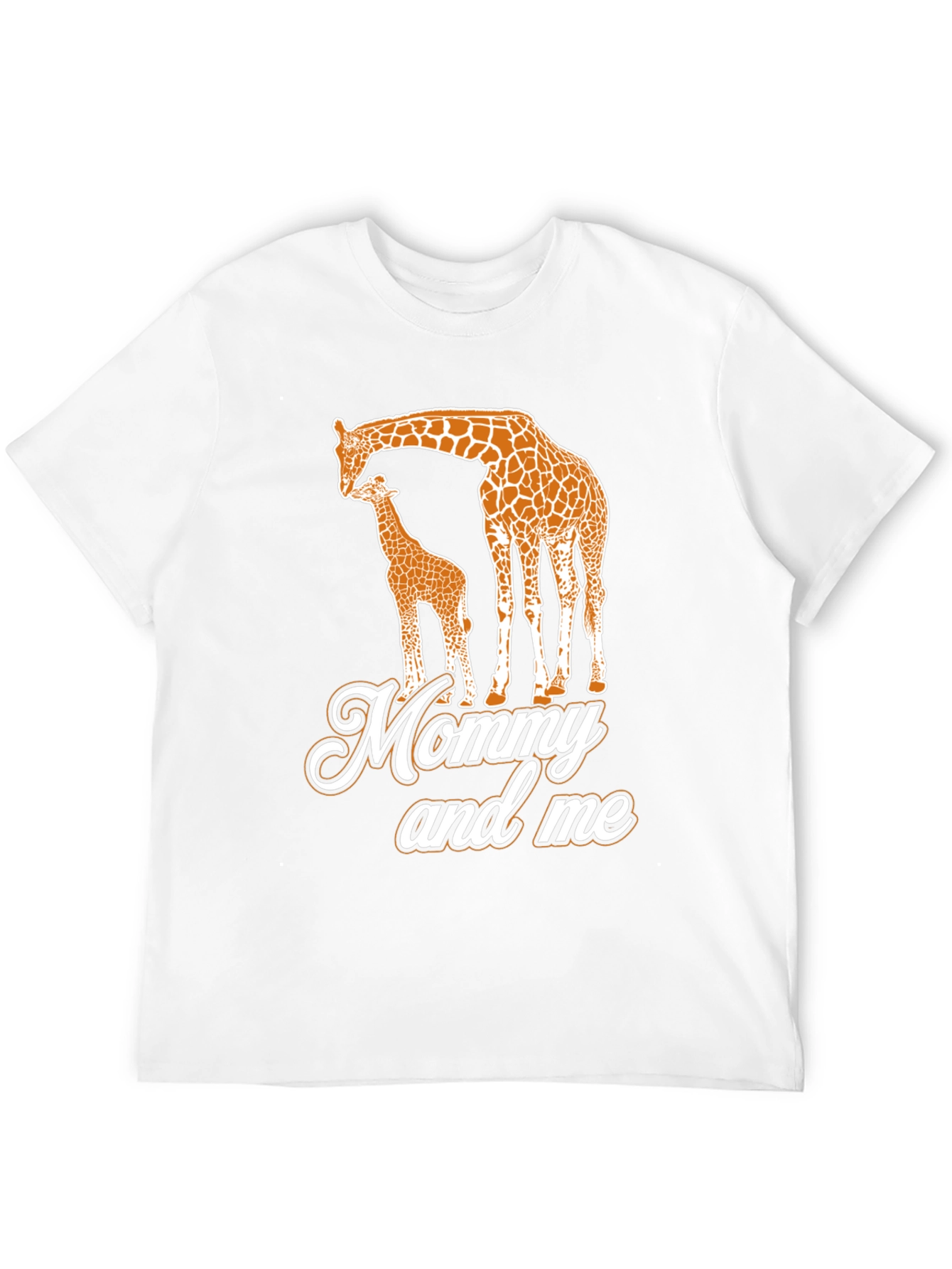 Black Mommy and Me Giraffe Black T-Shirt view 12