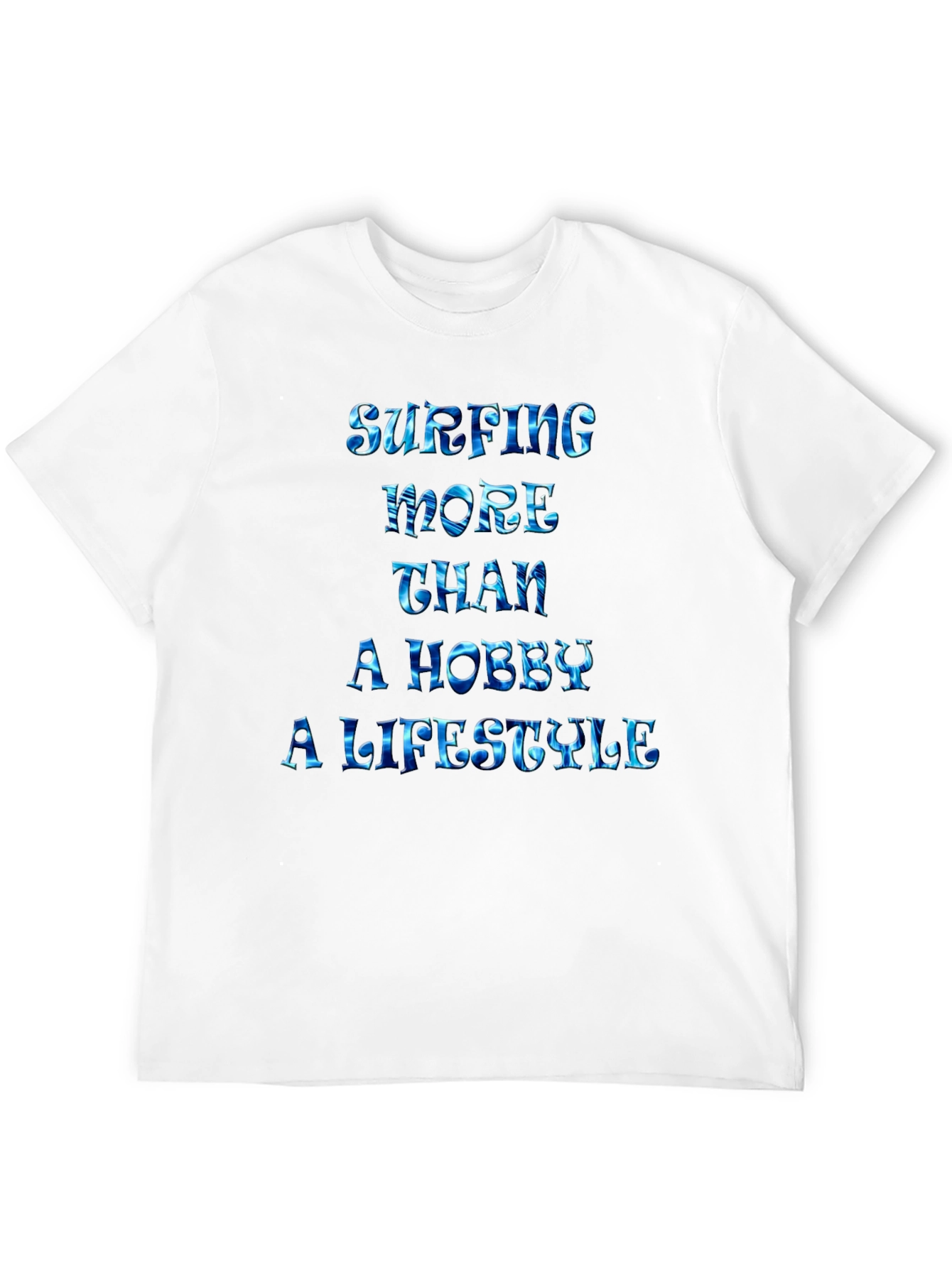 Black Surfing Lifestyle Graphic Tee - Black Casual T-Shirt view 12