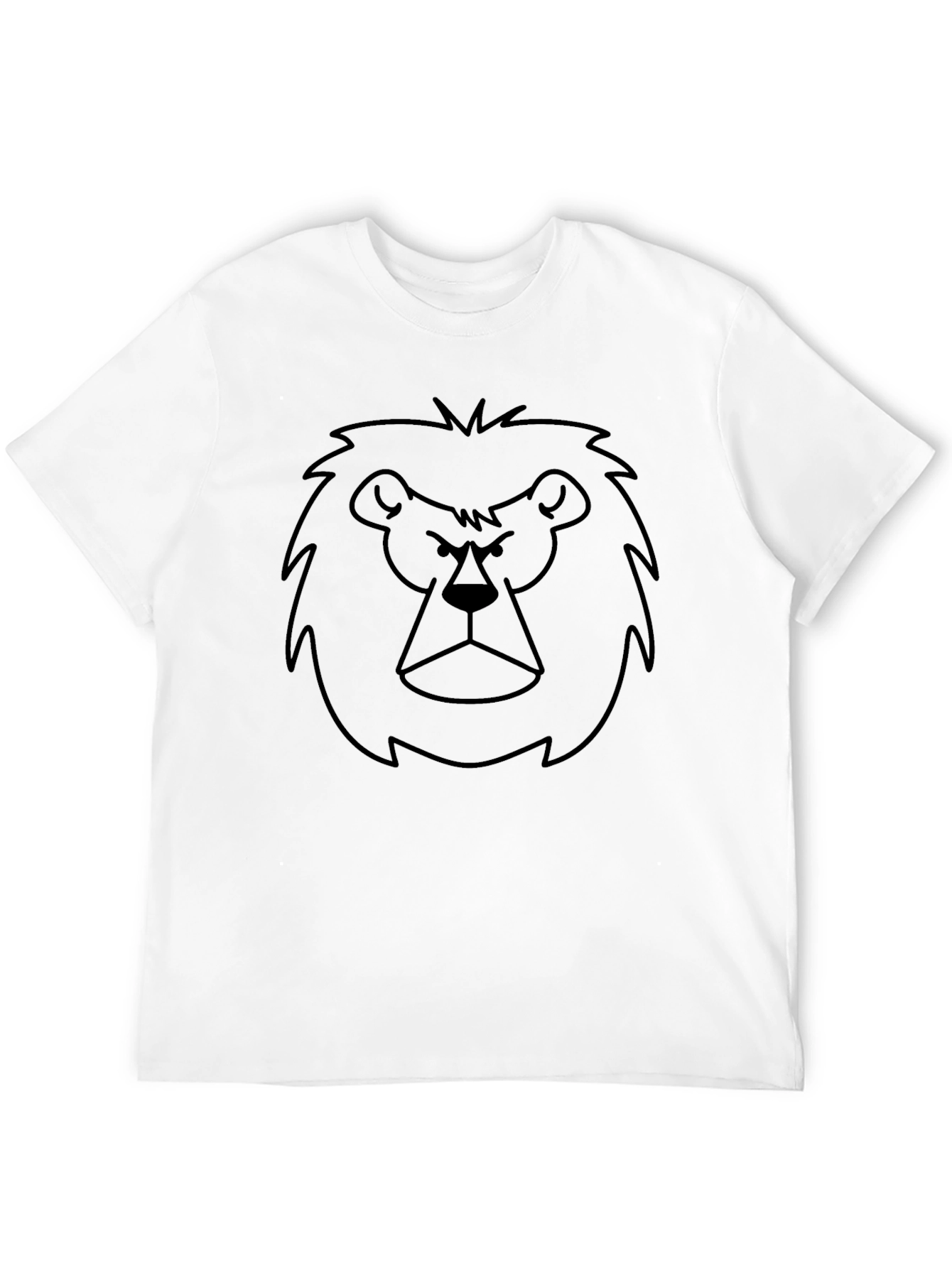 Black Lion Graphic Print Black T-Shirt view 12