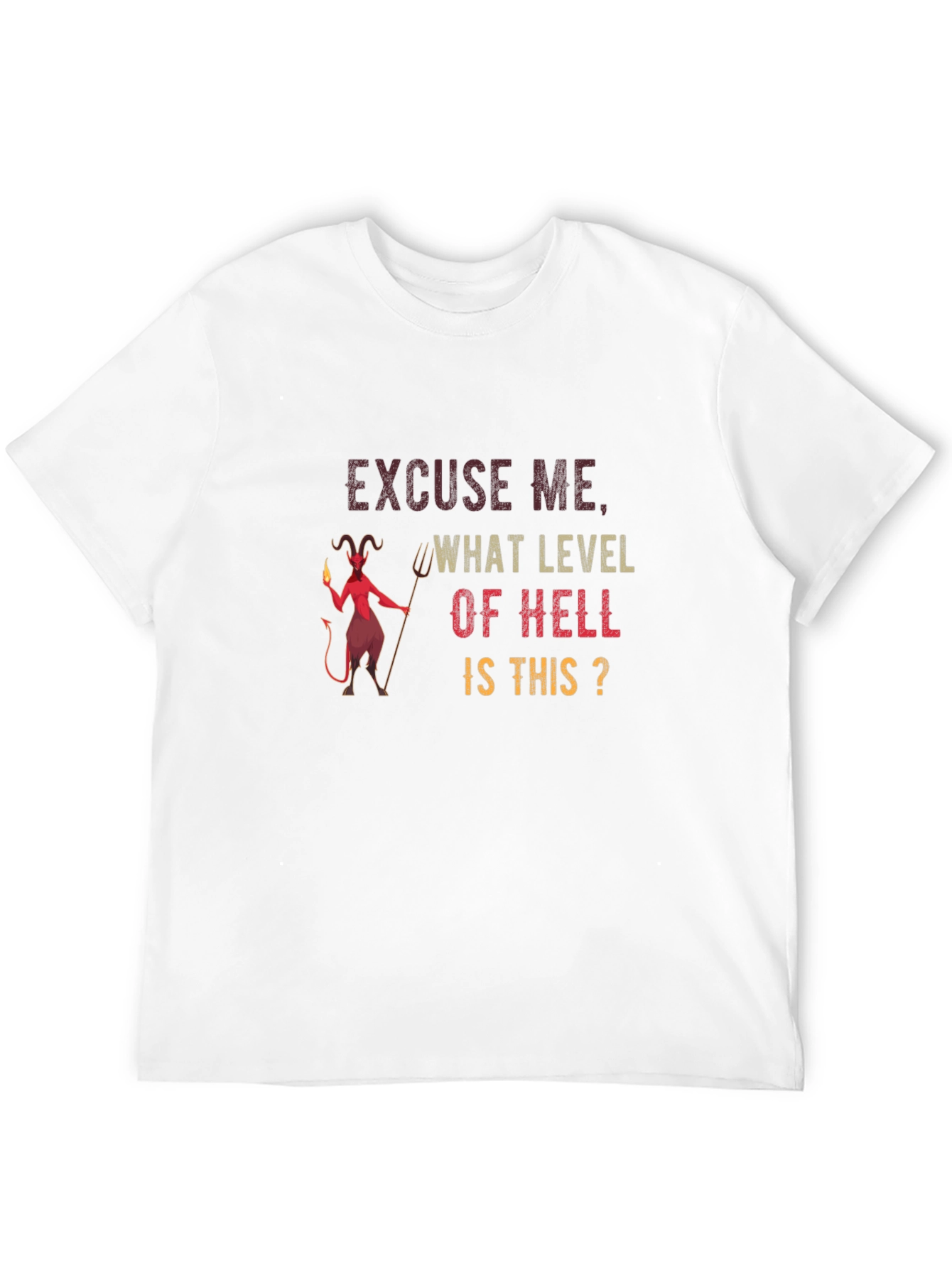 Black Excuse Me What Level of Hell T-Shirt view 12