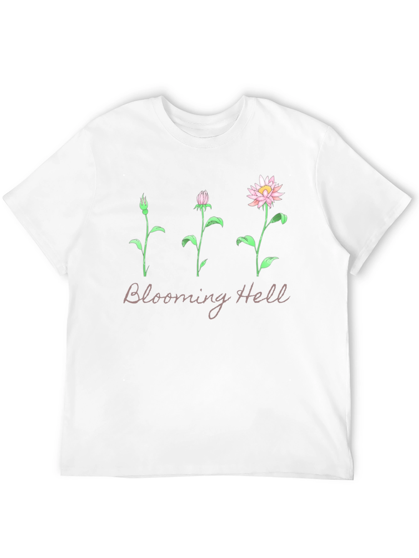 Black Blooming Hell Graphic T-Shirt - Black view 12