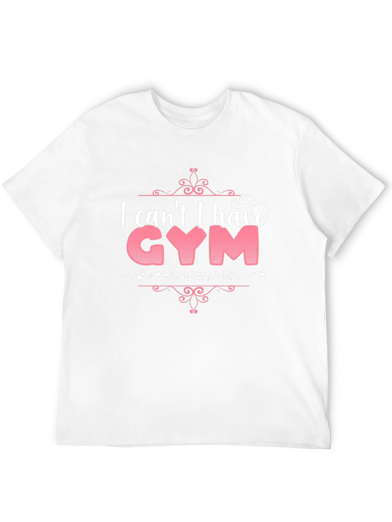 Black Funny Gym Excuse T-Shirt - I Can't I Have Gym view 12
