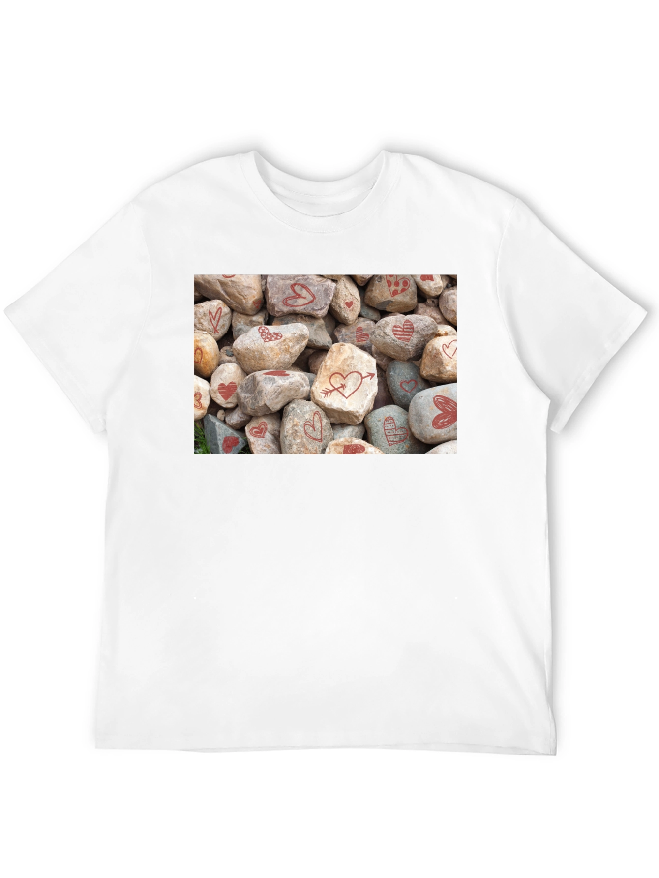 Black Heart Rocks Graphic Tee - Valentine's Day Gift view 12