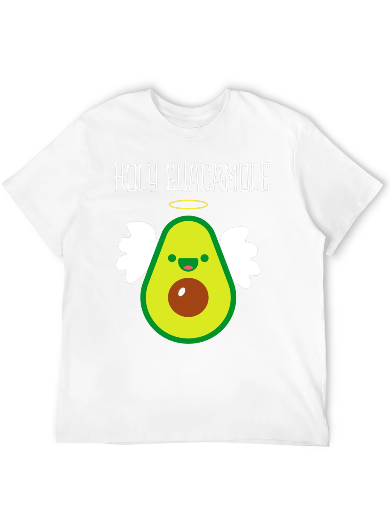 Black Holy Guacamole T-Shirt - Avocado Angel Tee view 12