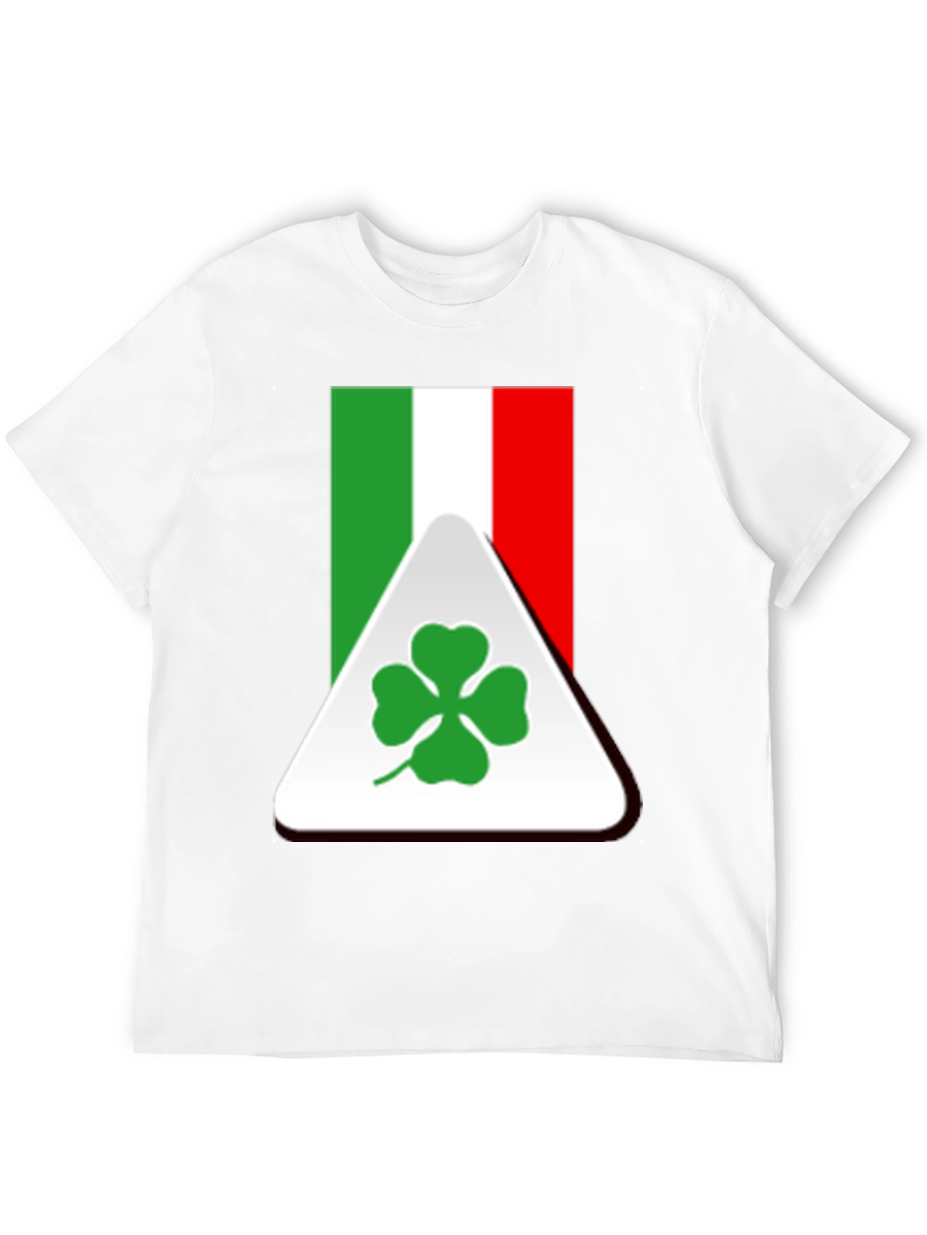 Black Italian Flag Clover T-Shirt view 12