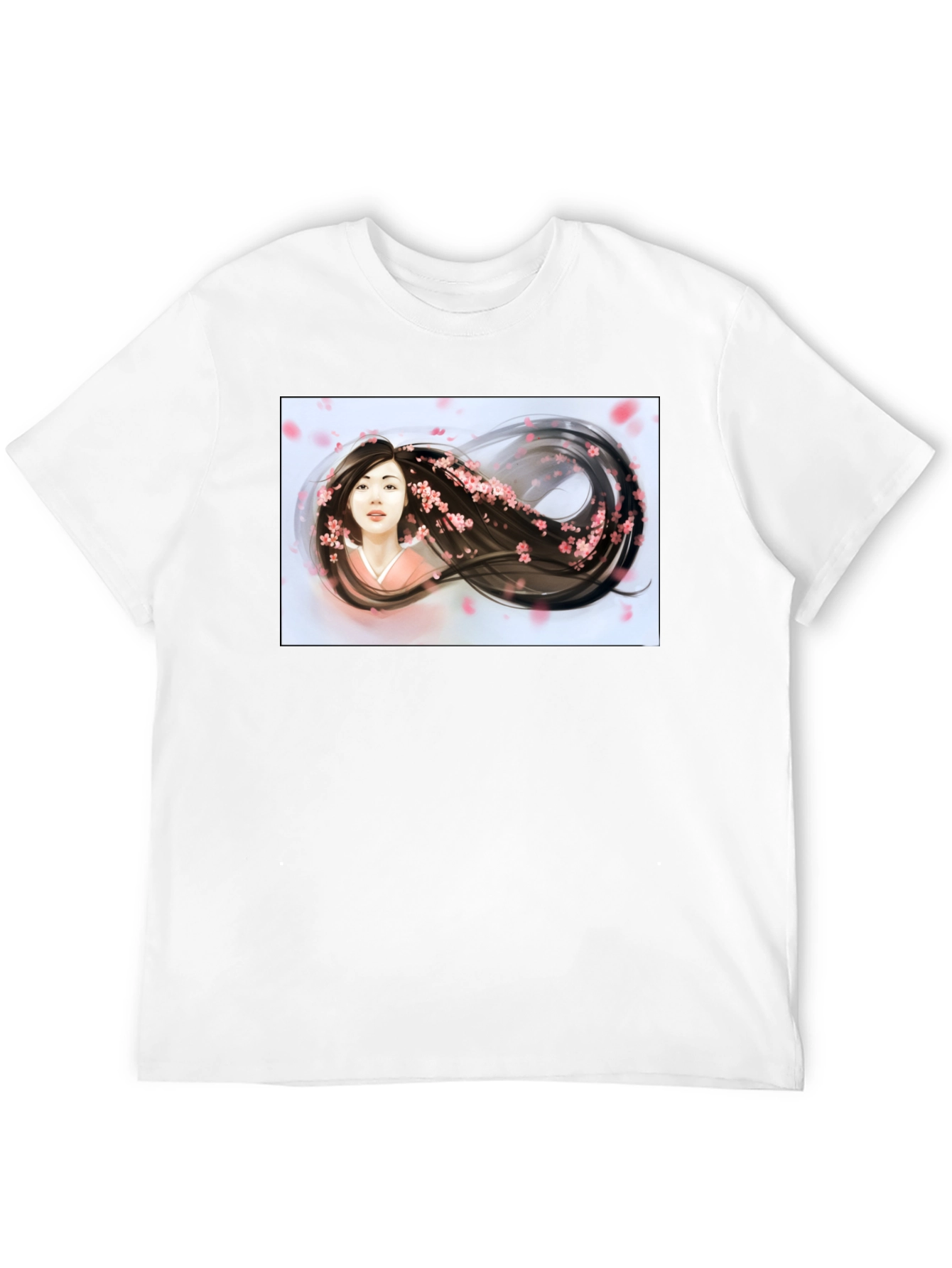 Black Sakura Dream T-Shirt - Artistic Graphic Tee view 12