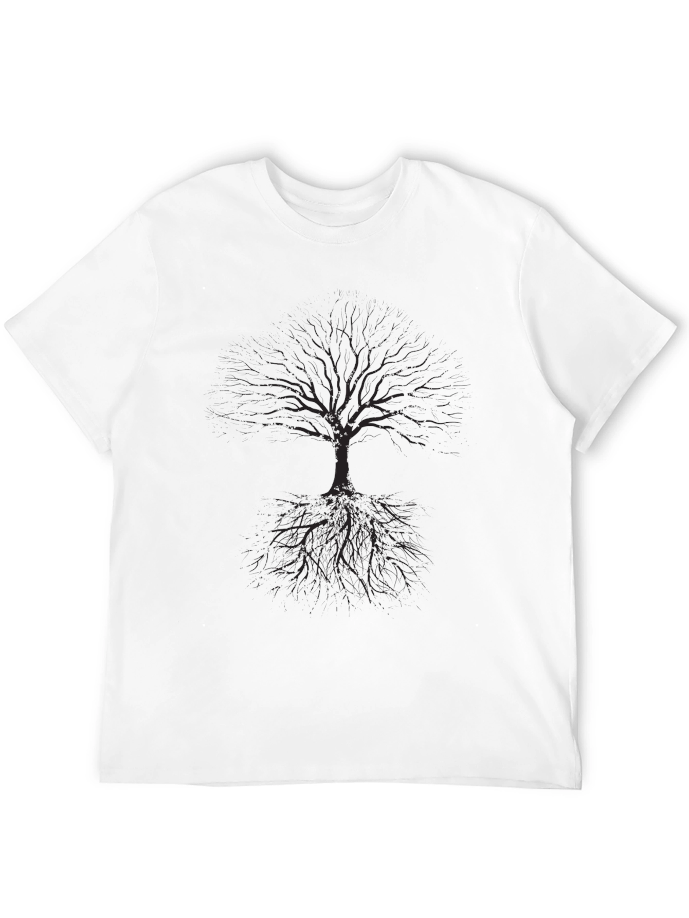 Black Men's Black Tree of Life Graphic Tee view 12