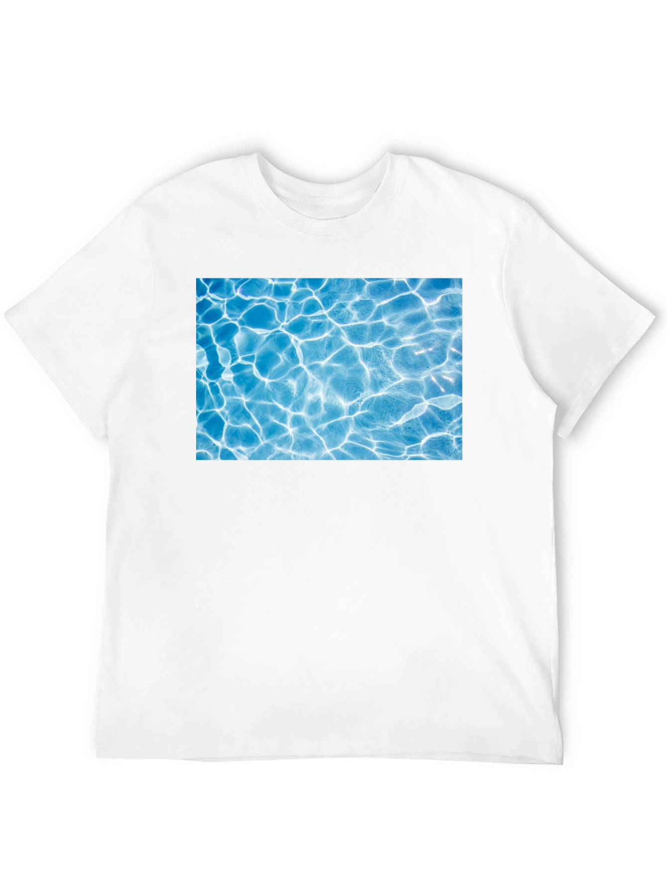 Black Pool Water Graphic Black Tee view 12