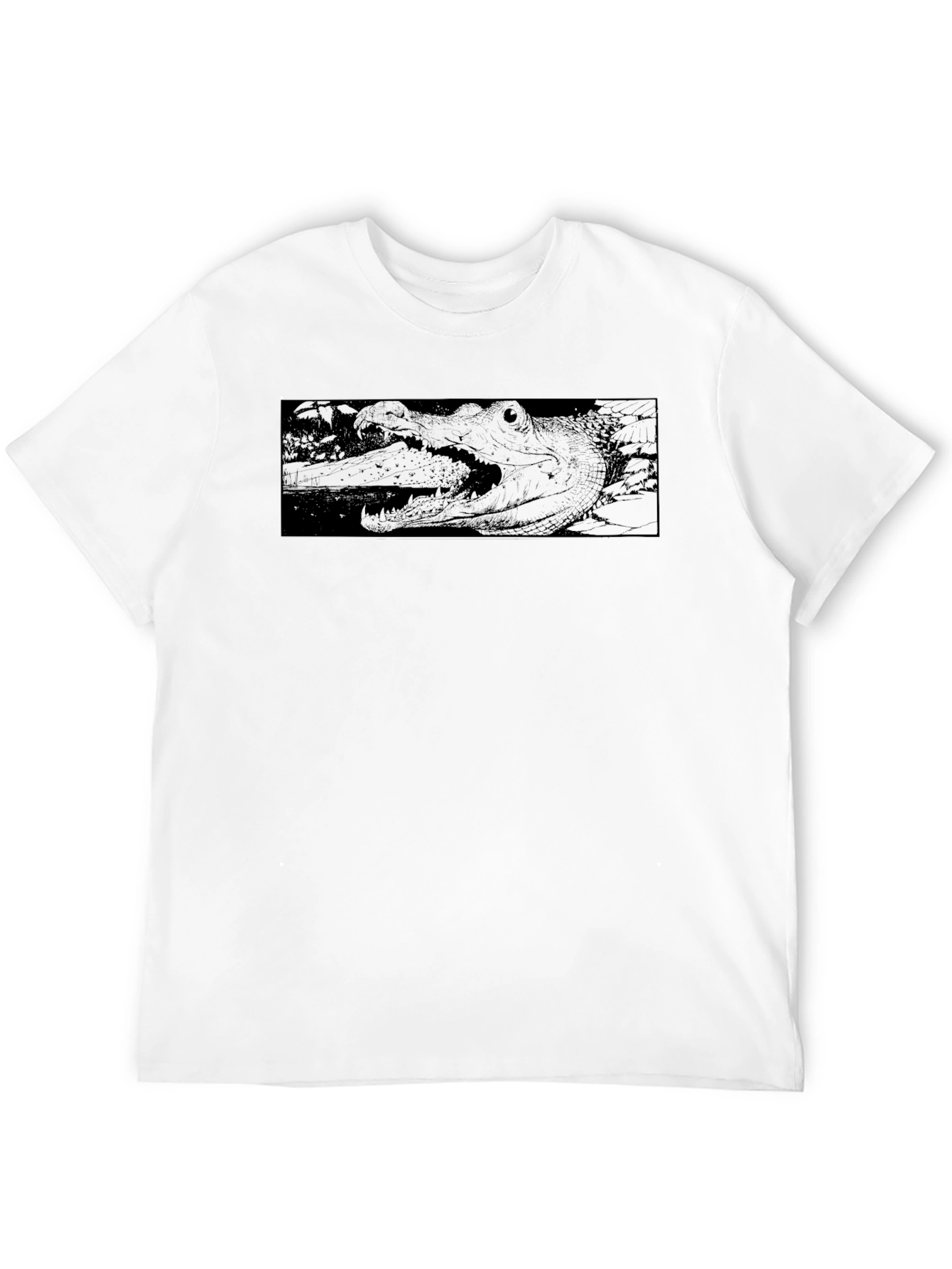 Black Crocodile Graphic T-Shirt - Premium Comfort view 12