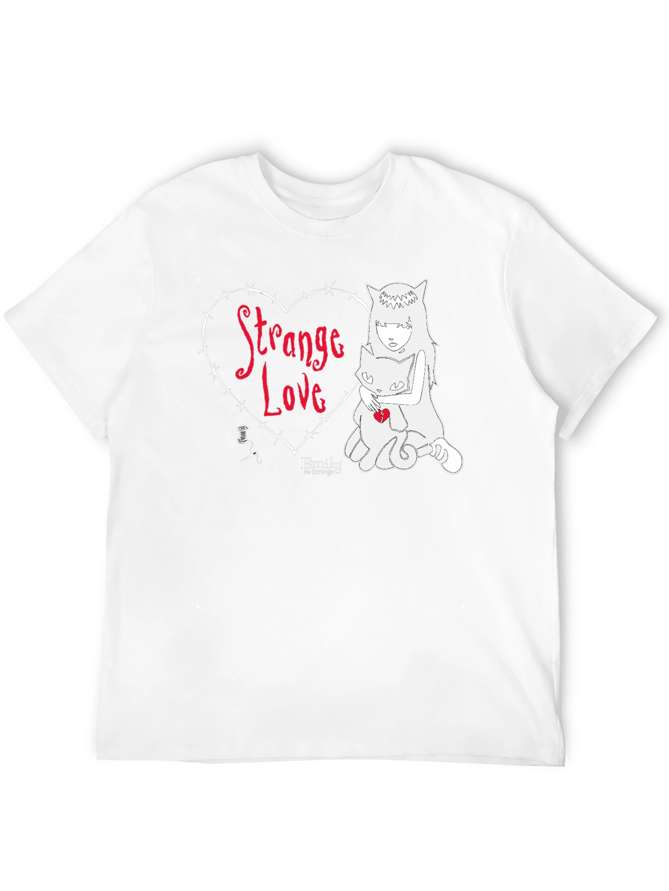 Black Strange Love Graphic Tee - Emily the Strange Style view 12