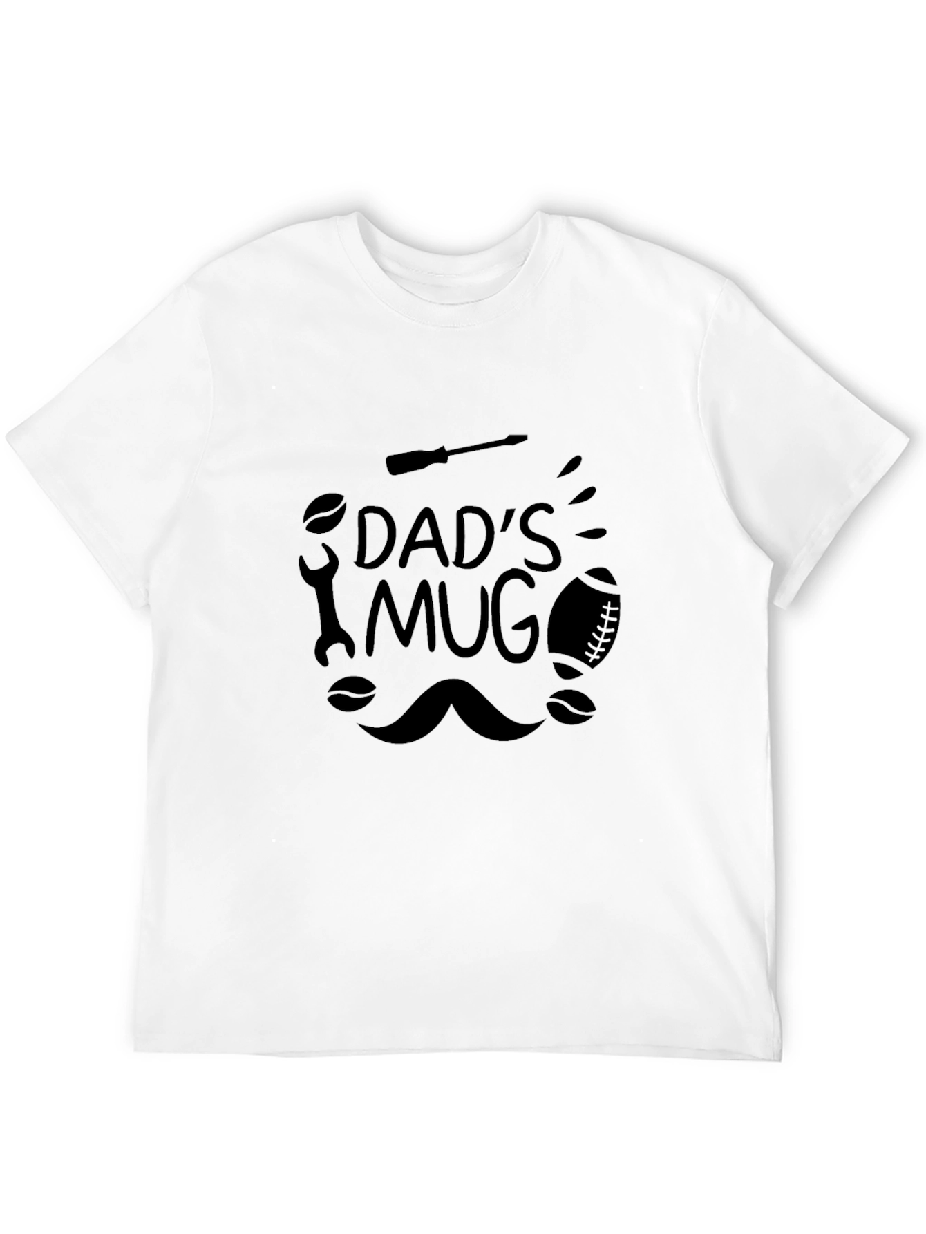 Black Dad's Mug Graphic T-Shirt Black view 12