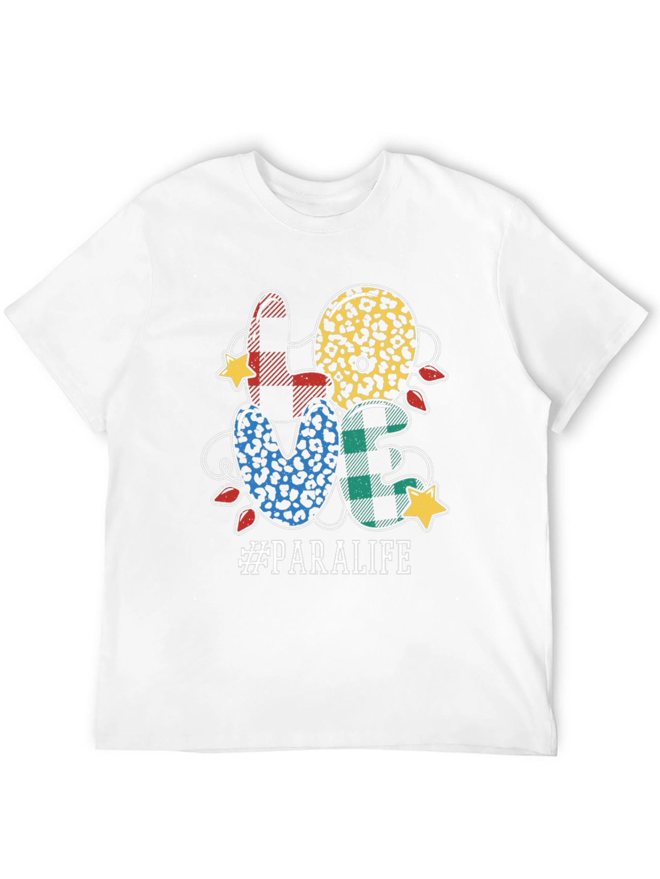 Black LOVE Paralife T-Shirt - Trendy Design, Comfortable Fit view 12