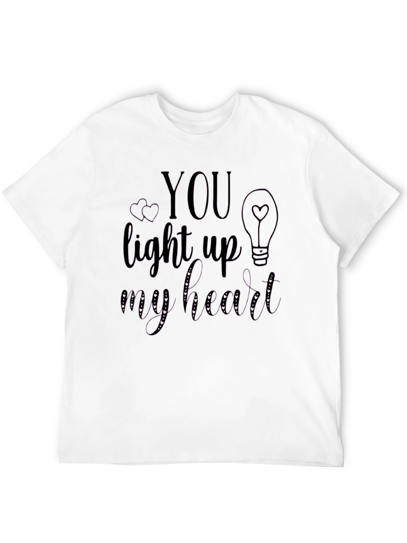 Black You Light Up My Heart Graphic Tee view 12