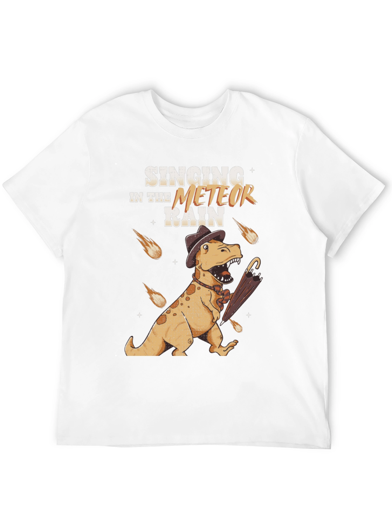 Black Singing in the Meteor Rain T-Shirt view 12