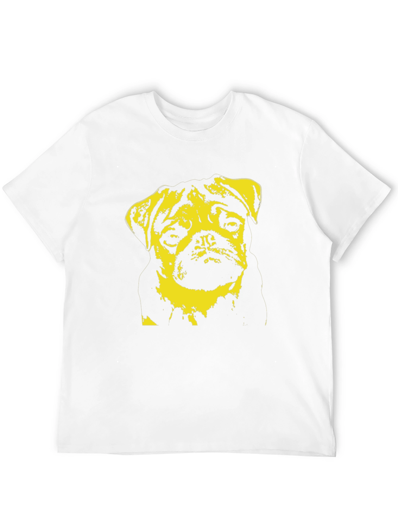 Black Pug Portrait Graphic Tee - Trendy Dog Lover Shirt view 12