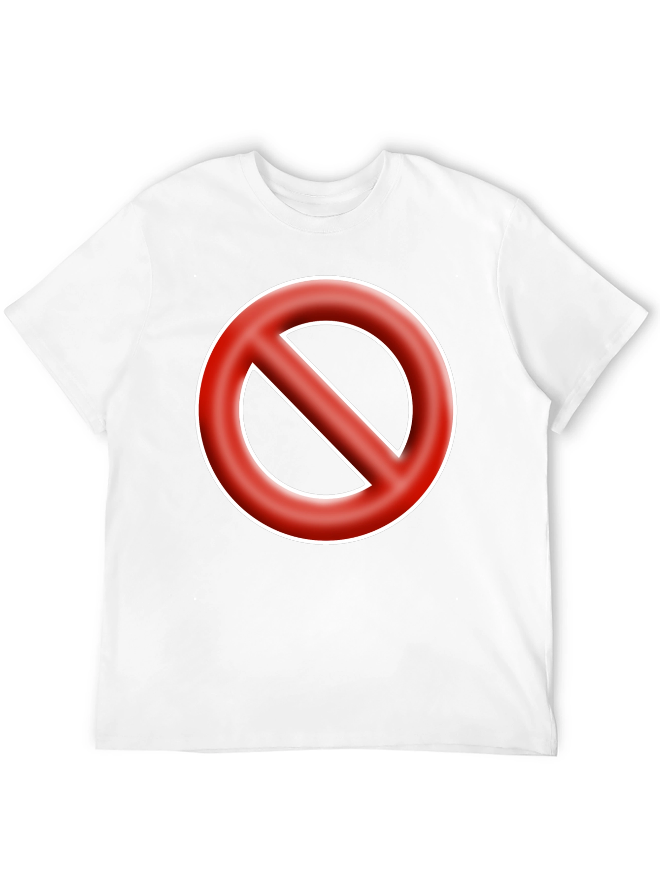 Black No Symbol T-Shirt - Bold Graphic Tee - Black view 12