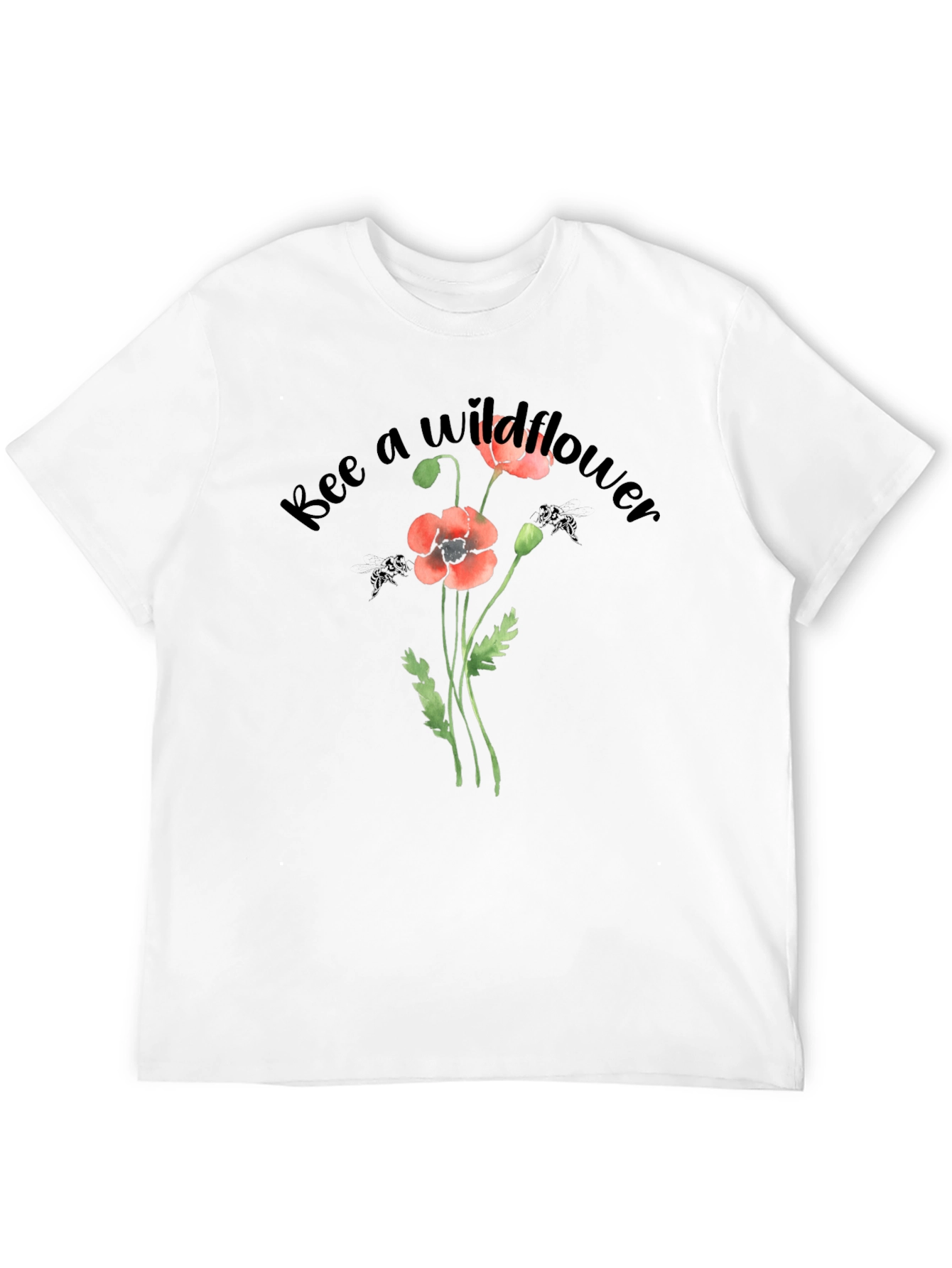 Black Bee a Wildflower Graphic T-Shirt view 12