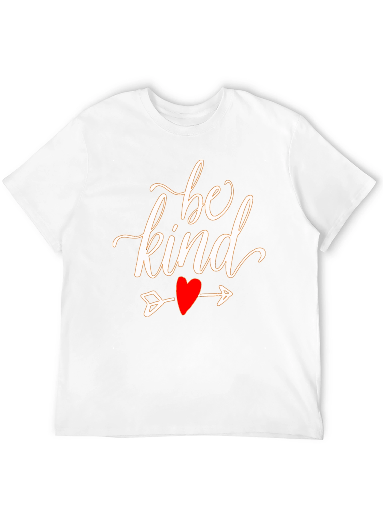 Black Be Kind Heart Arrow Graphic Black T-Shirt view 12