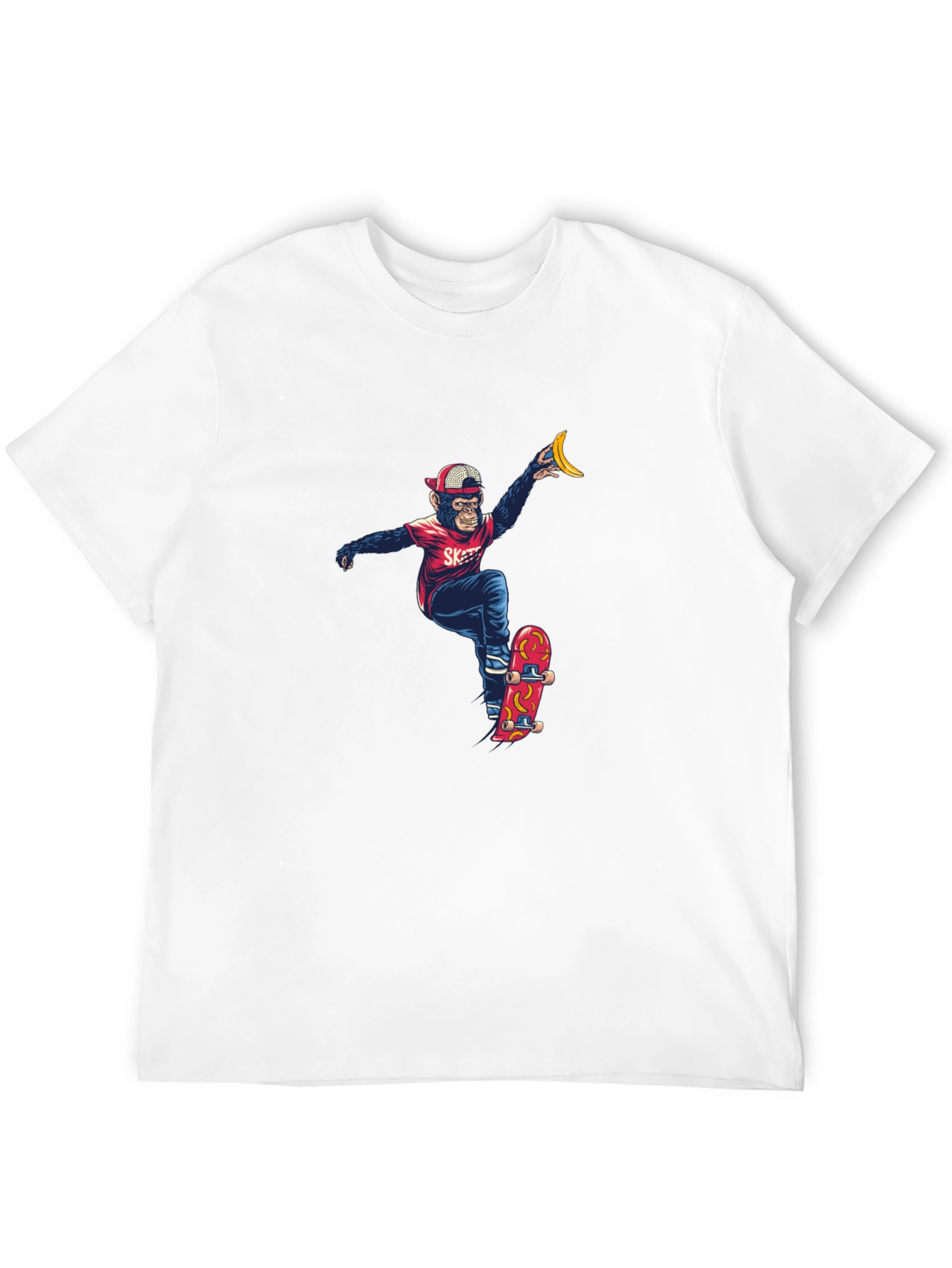 Black Monkey Skateboarder Graphic Tee view 12