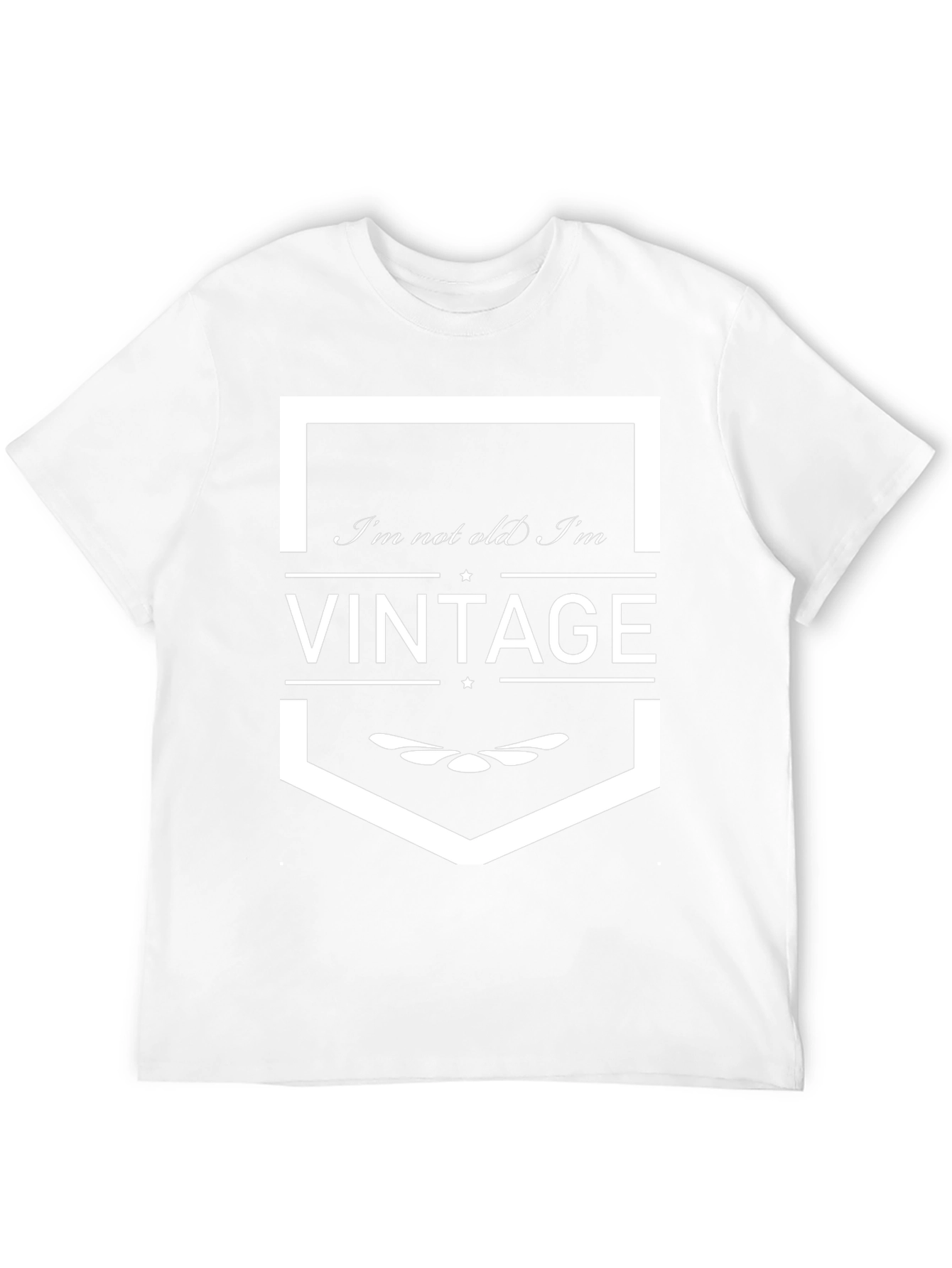 Black I'm Not Old I'm Vintage Graphic T-Shirt view 12