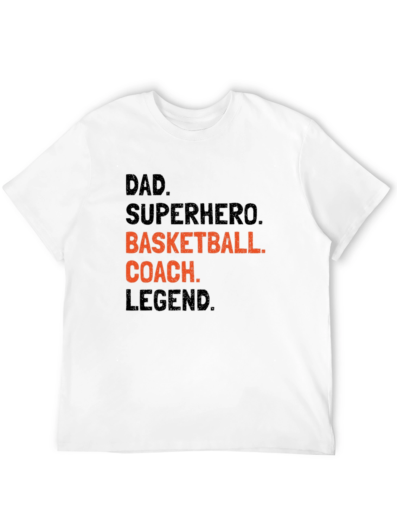 Black Dad Superhero Basketball Coach Legend Black T-Shirt view 12