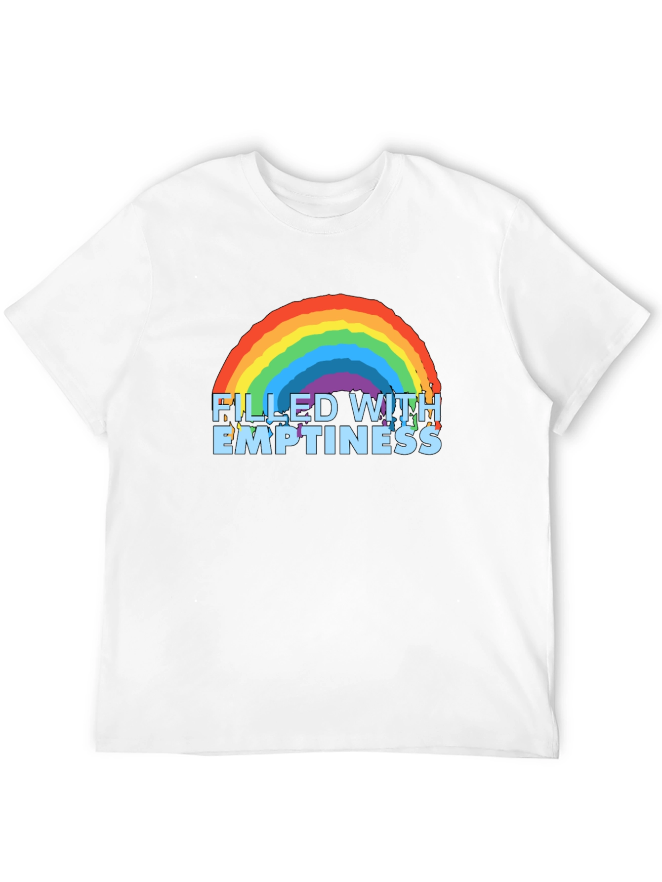 Black Filled With Emptiness Graphic Tee view 12