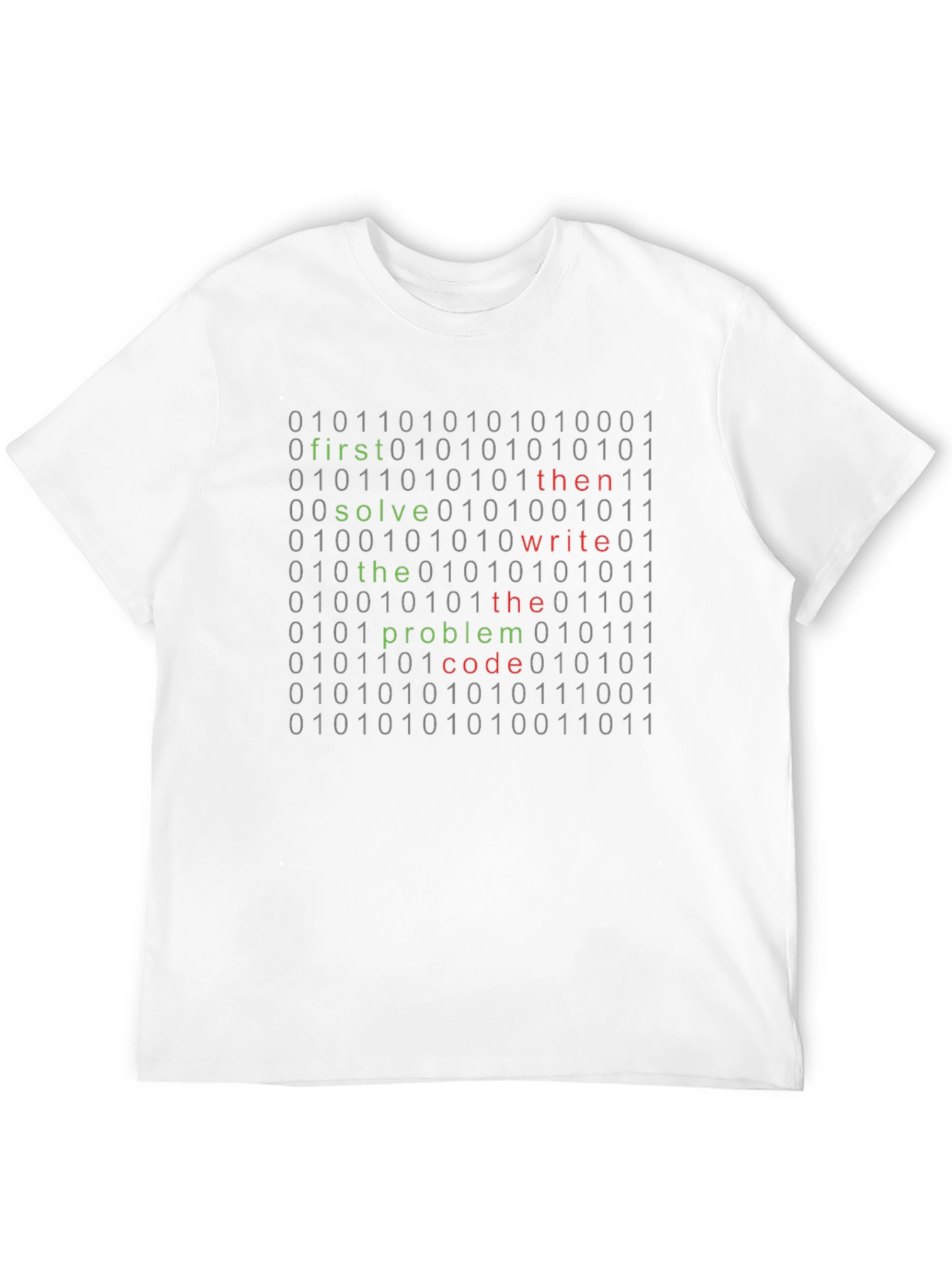 Black Coder Binary Code T-Shirt view 12