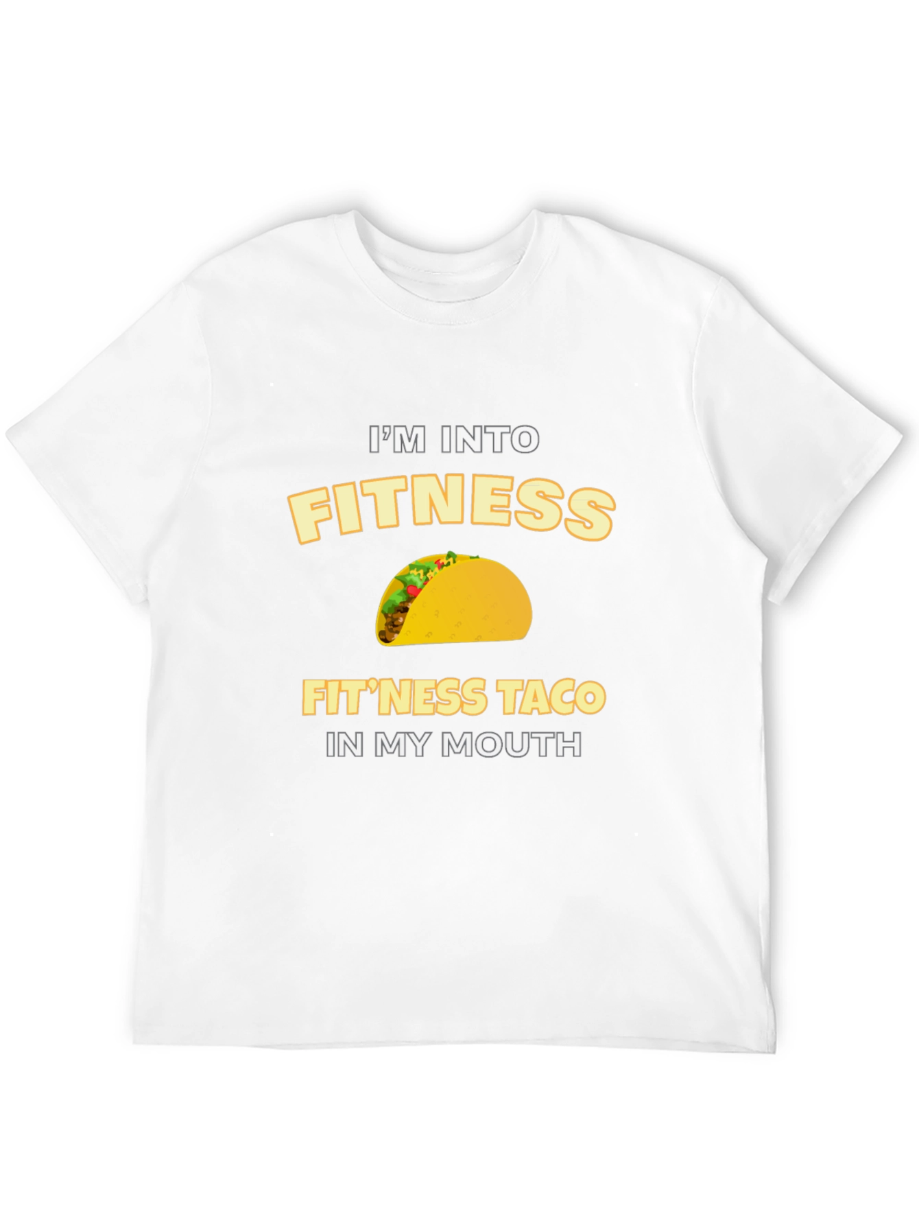 Black I'm Into Fit'ness Taco Graphic T-Shirt view 12