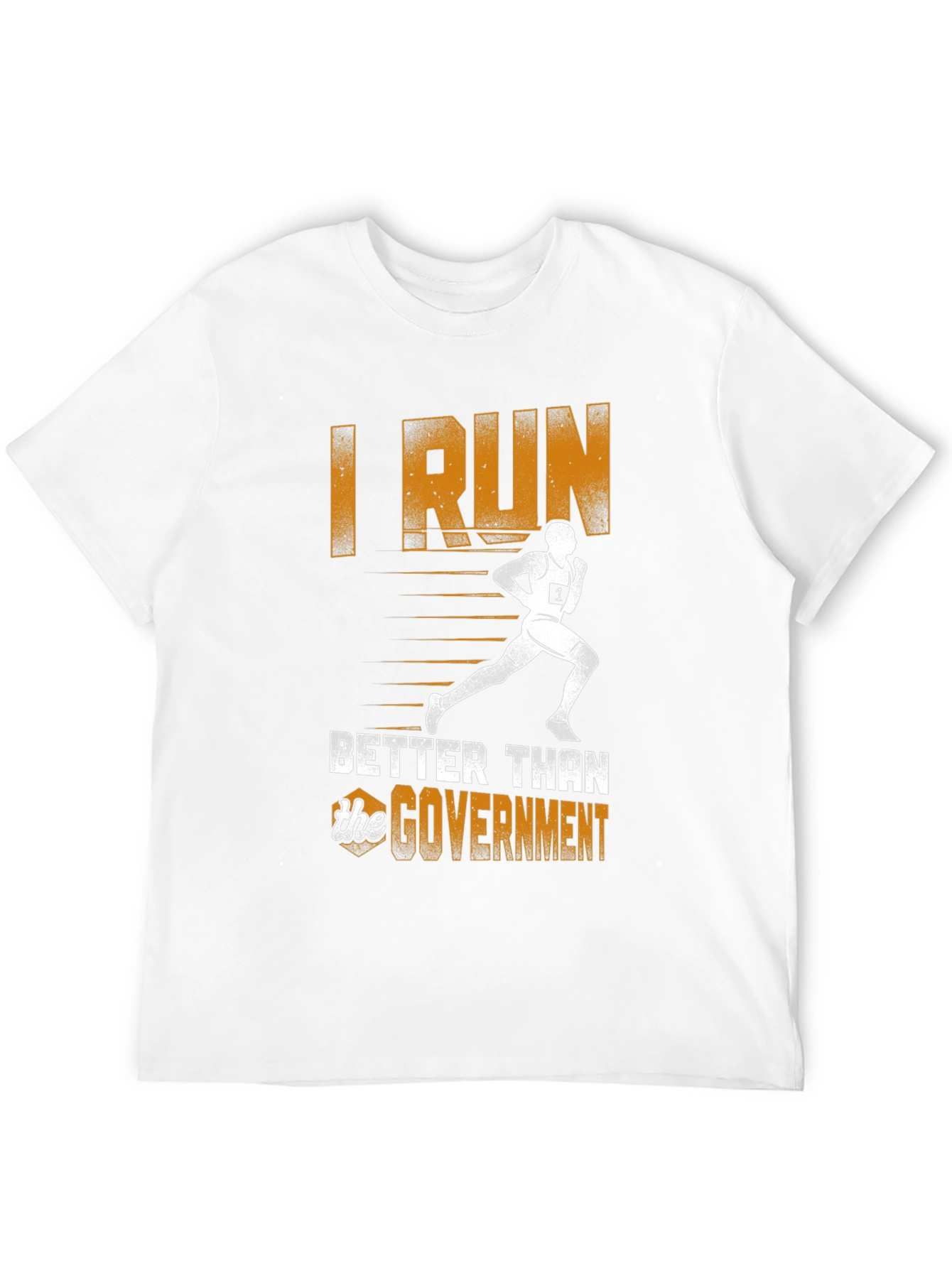 Black I Run Better Than the Government T-Shirt view 12